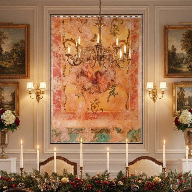 Stunning Old World Fresco Tapestry painted by Studio Blitz