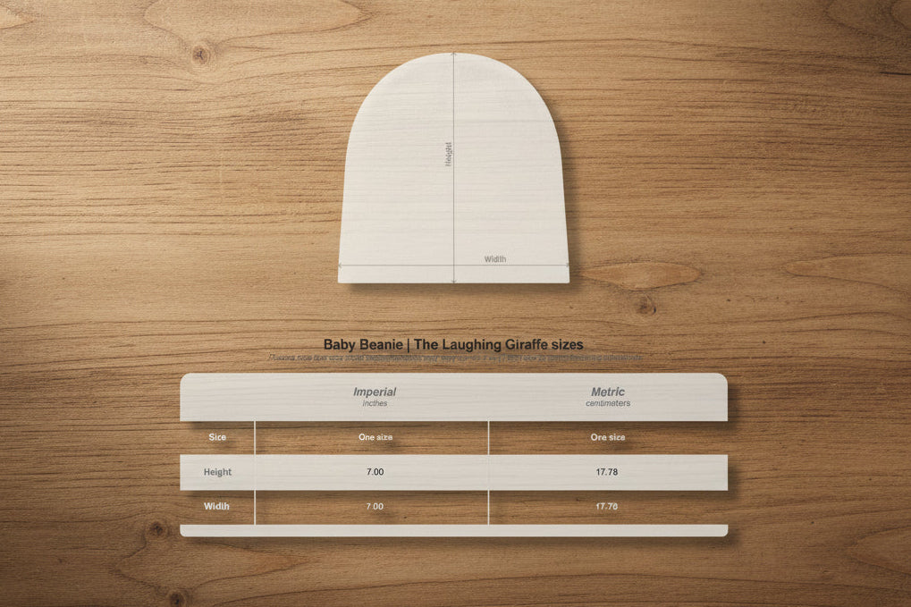 size chart for baby beanie