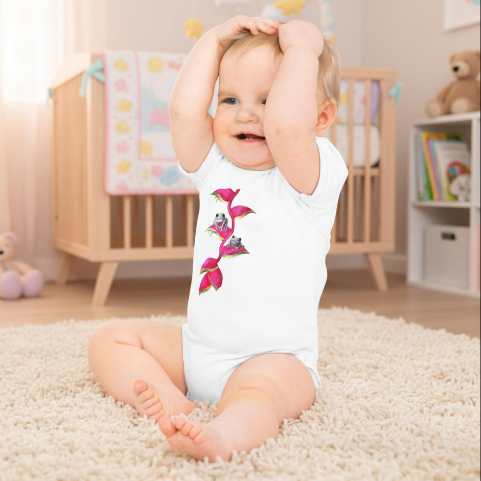 Baby bodysuits in three colors 0mos-12-18mos - 95% cotton