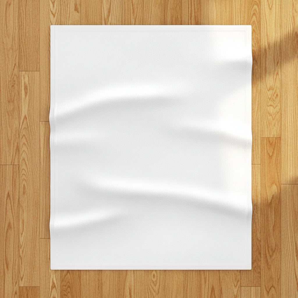 Back view of soft throw