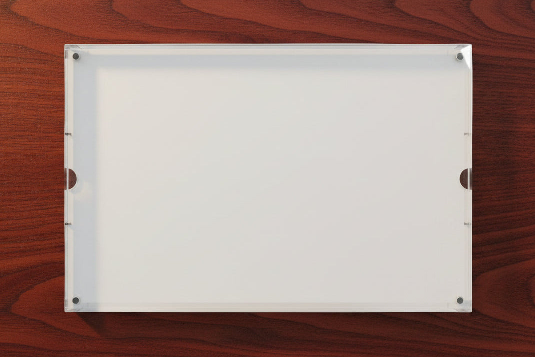 Bottom of the acrylic serving tray