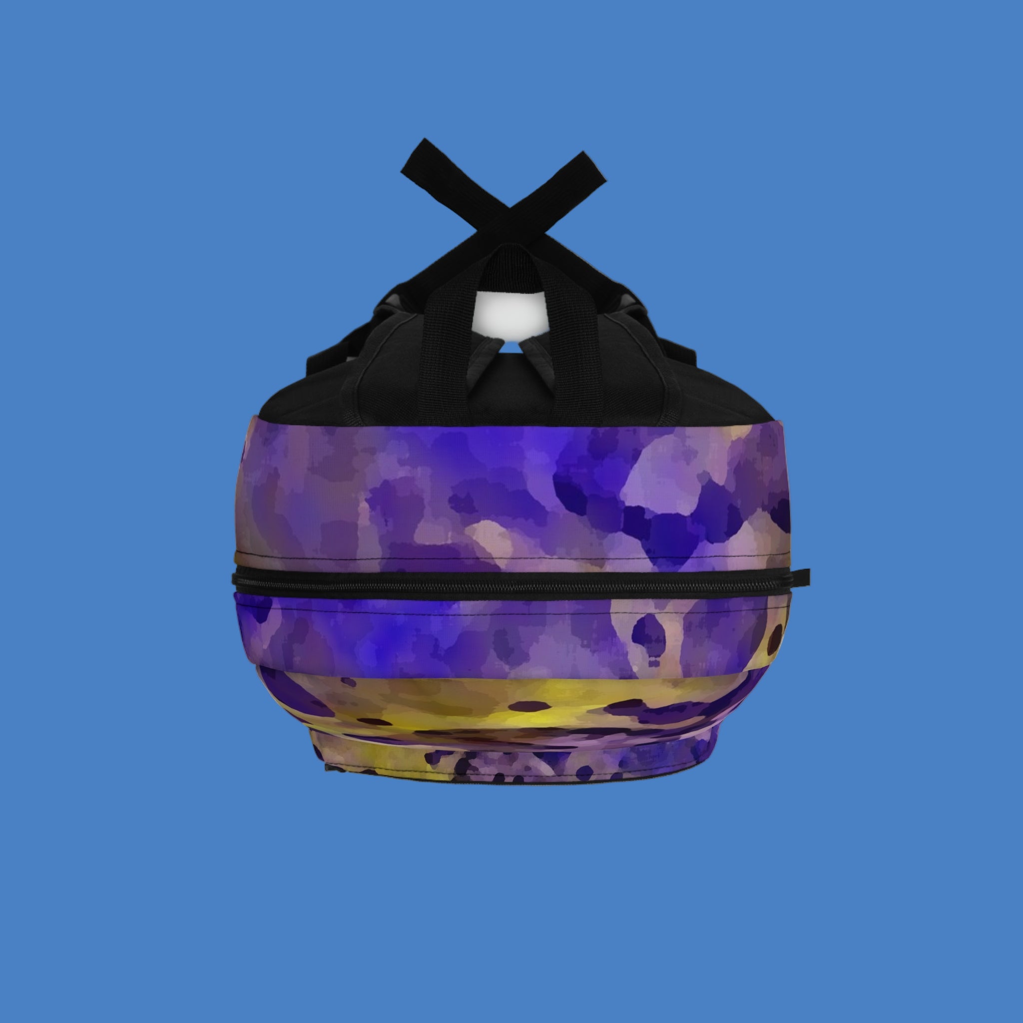 Backpack with an abstract design tough but comfortable and roomy