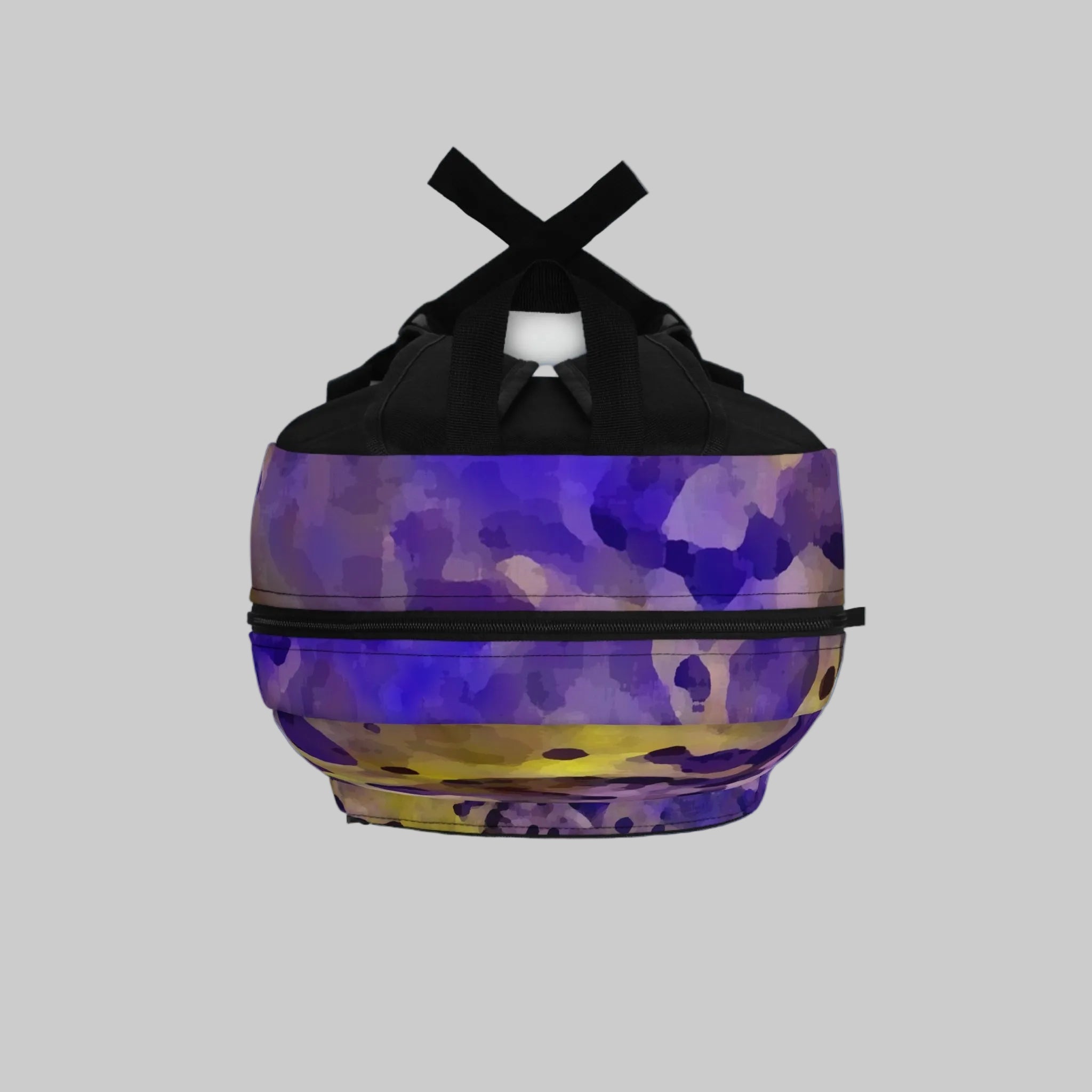 Backpack with an abstract design tough but comfortable and roomy