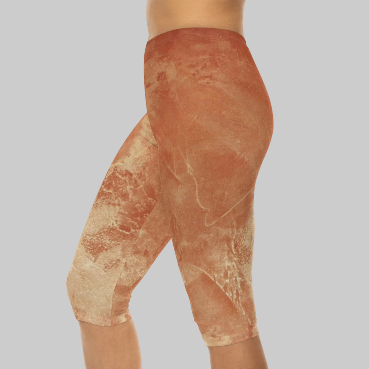Yoga abstract leggings in peachy muted colors XS-2XL