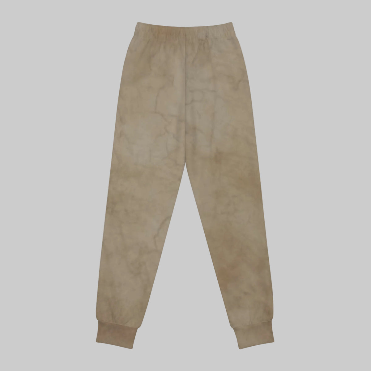 Textured abstract Beige design joggers for youths with pockets and elastic waist band to move with you