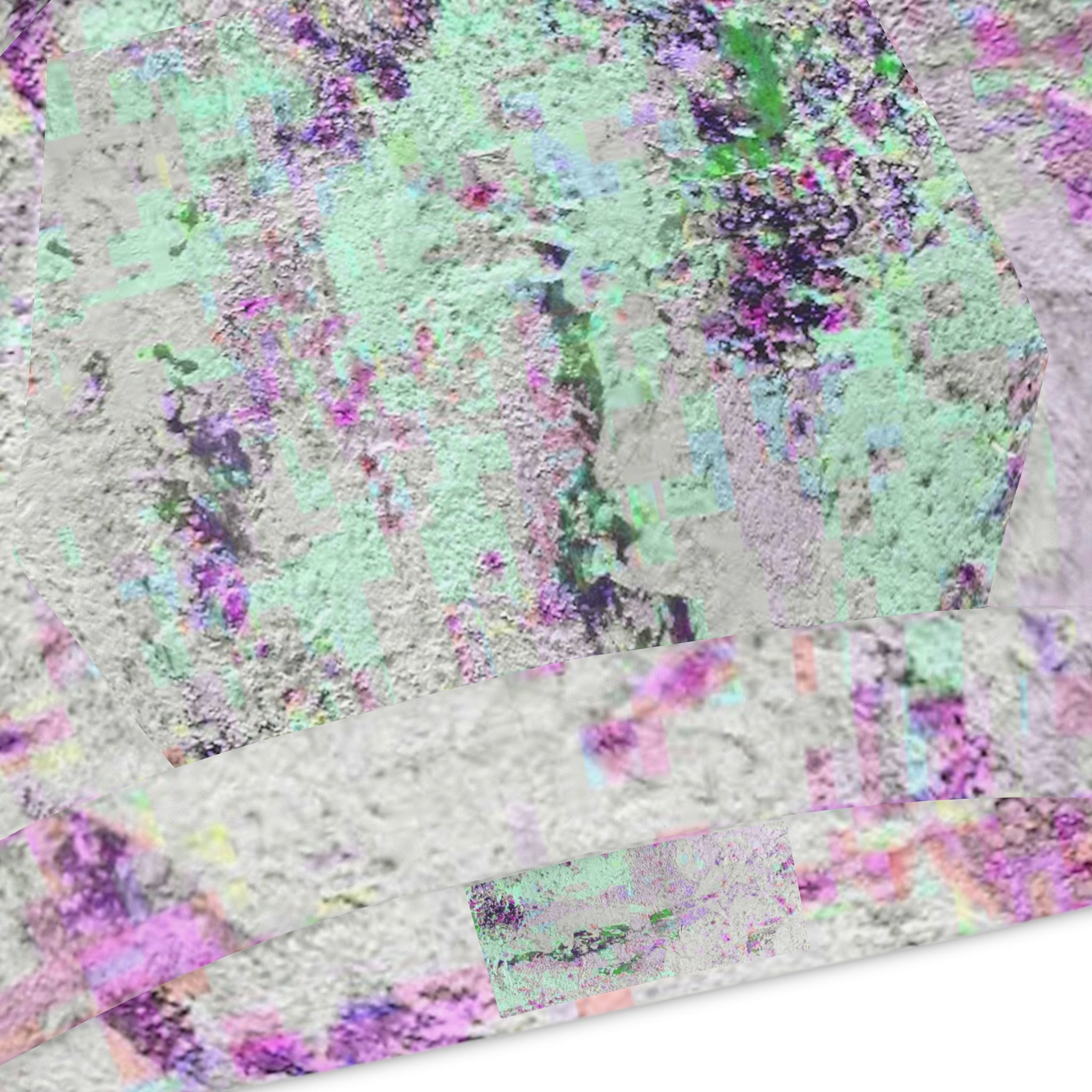 closeup view of material of child's abstract pullover
