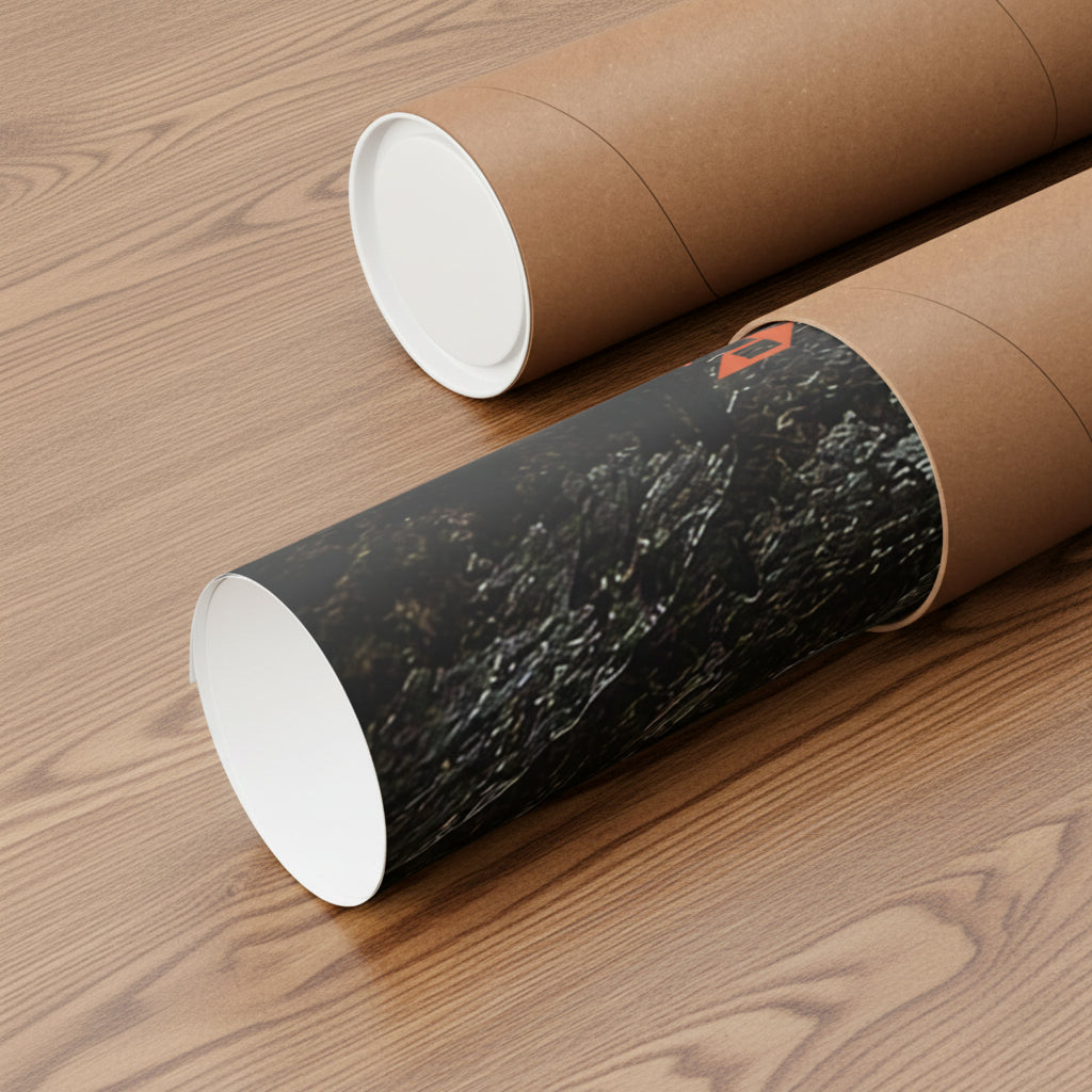 Two cardboard tubes to protect poster delivery