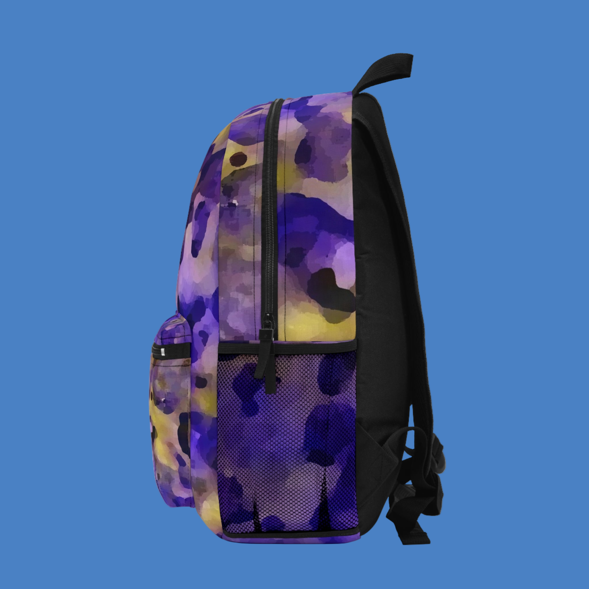 Backpack with Artist Design similar to camouflage - sleeve for laptop and multiple compartments