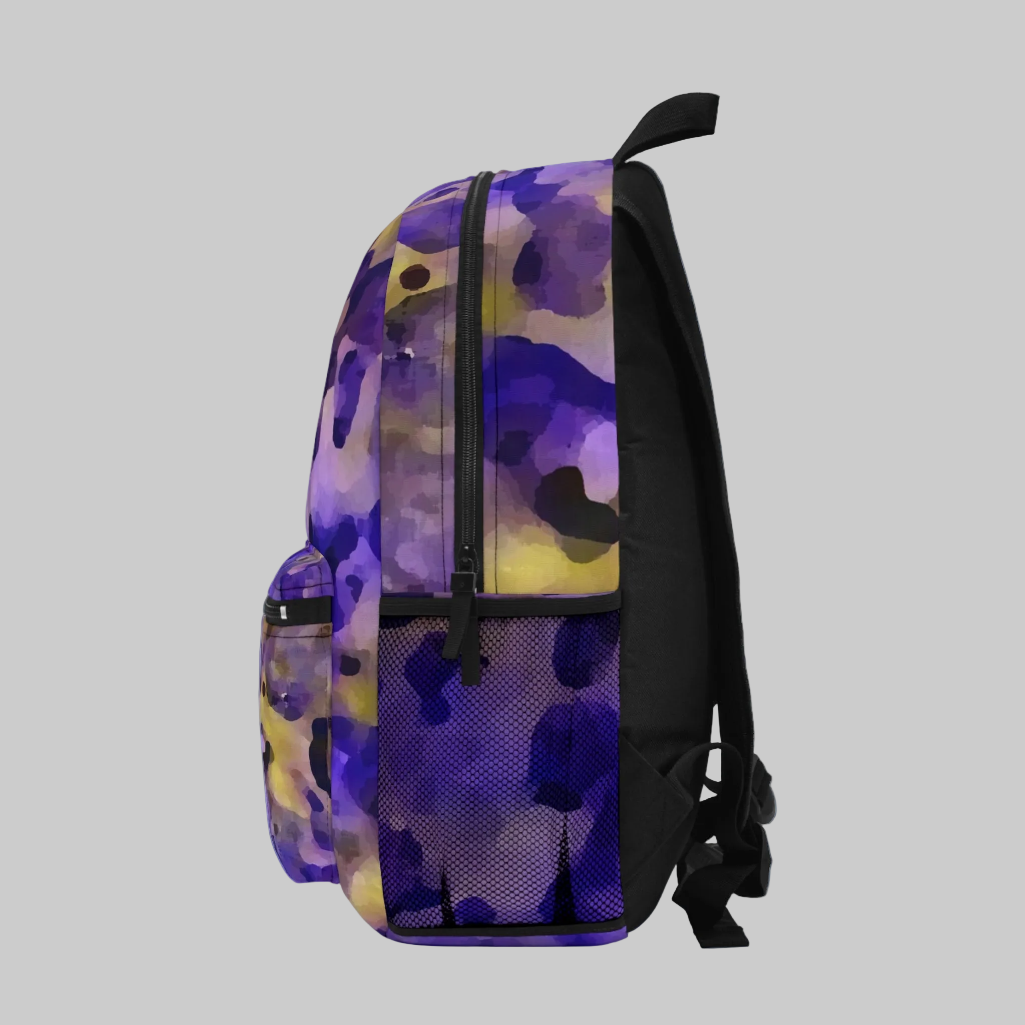 Backpack with Artist Design similar to camouflage - sleeve for laptop and multiple compartments