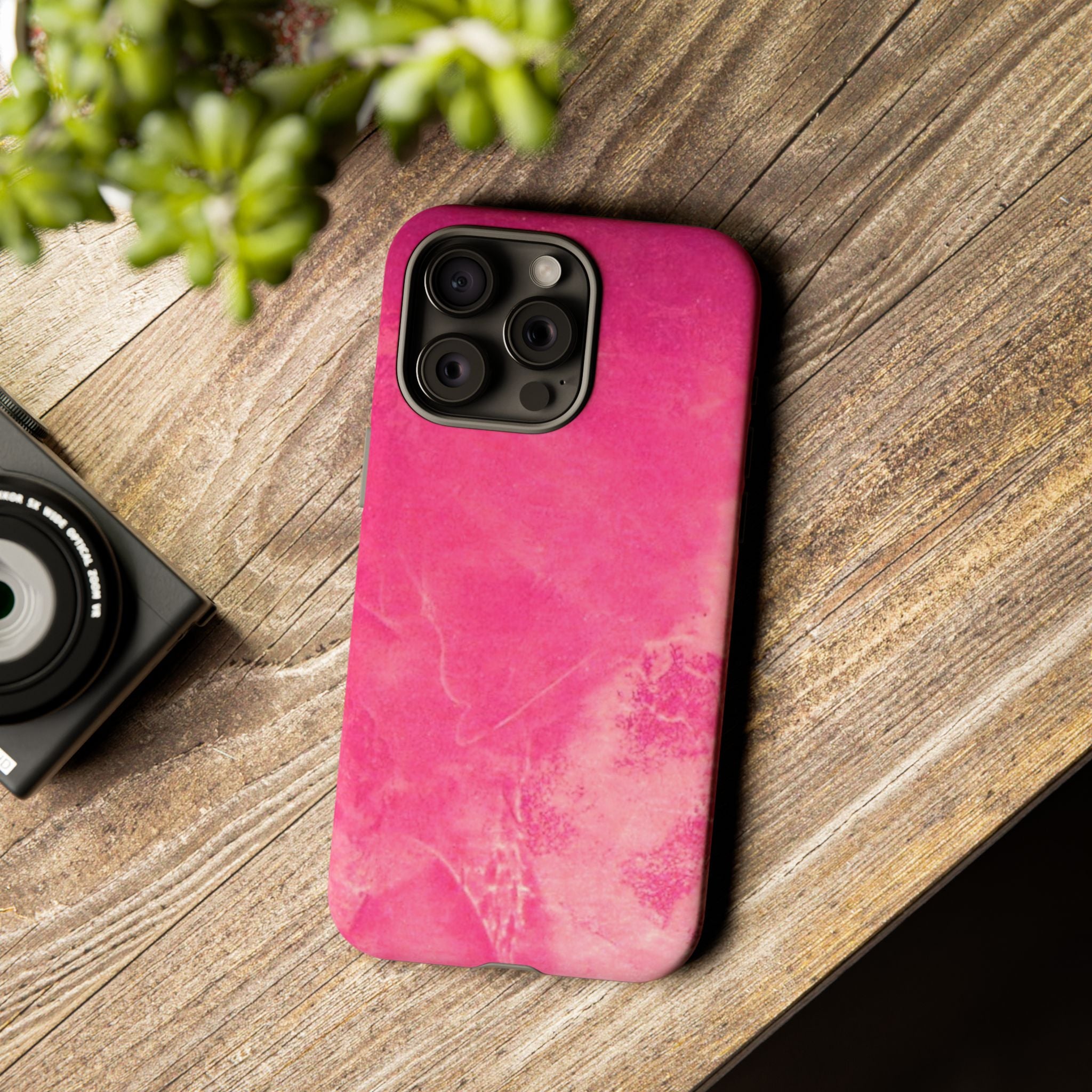 Phone Case - Pink Abstract Art Design - durable & stylish