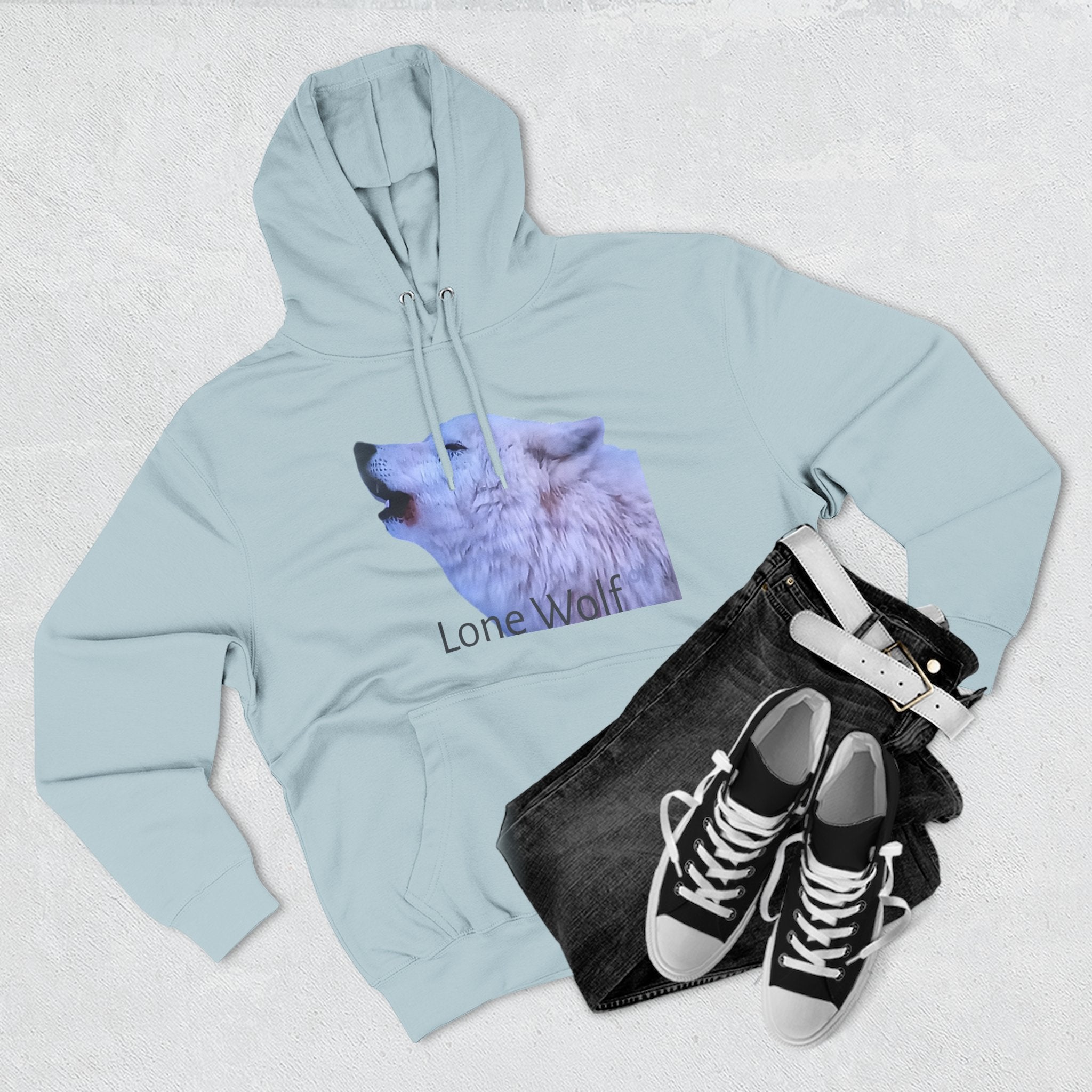 Premium Lone Wolf Hoodie by Studio Blitz