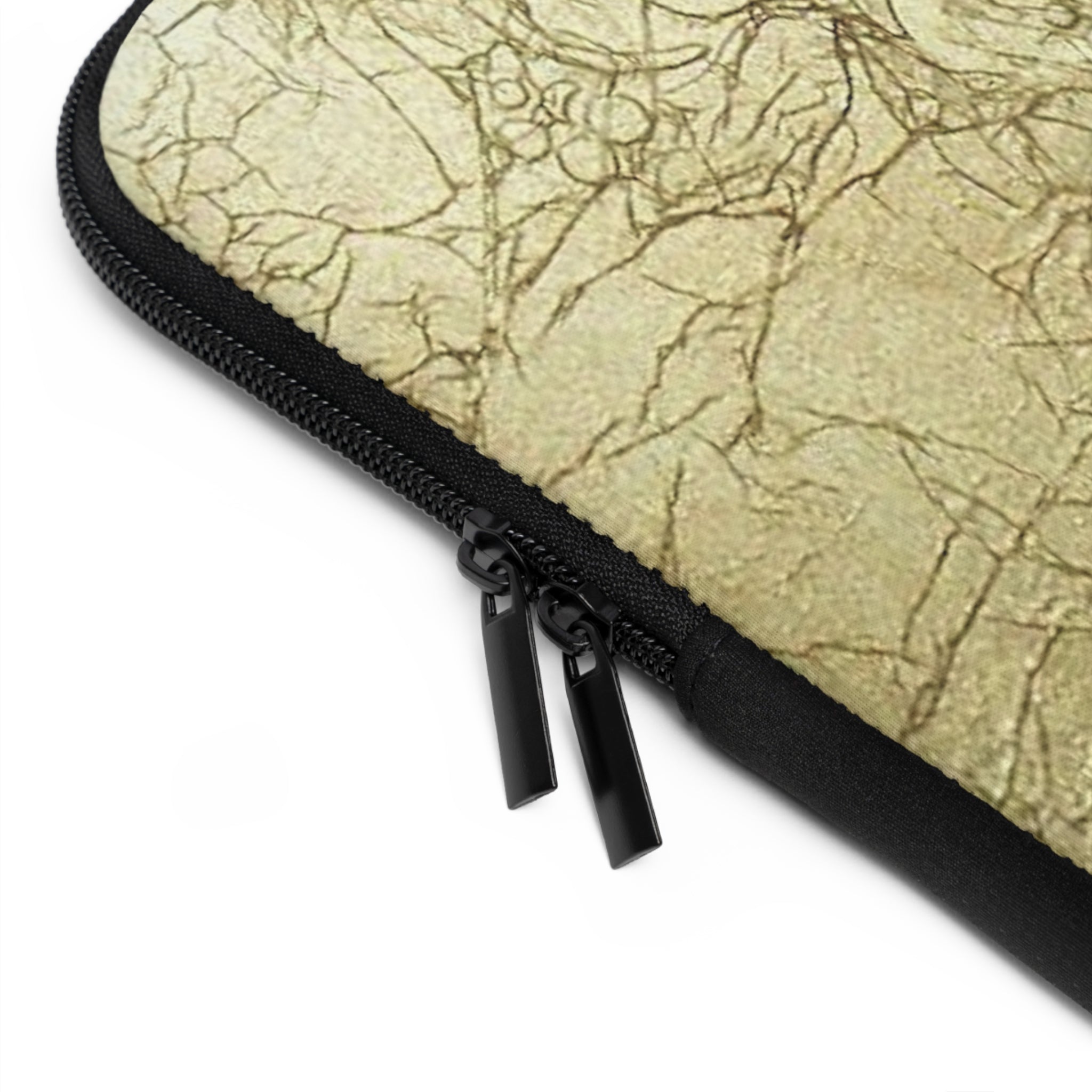Laptop Sleeve in Elegant Gold Embossed Design