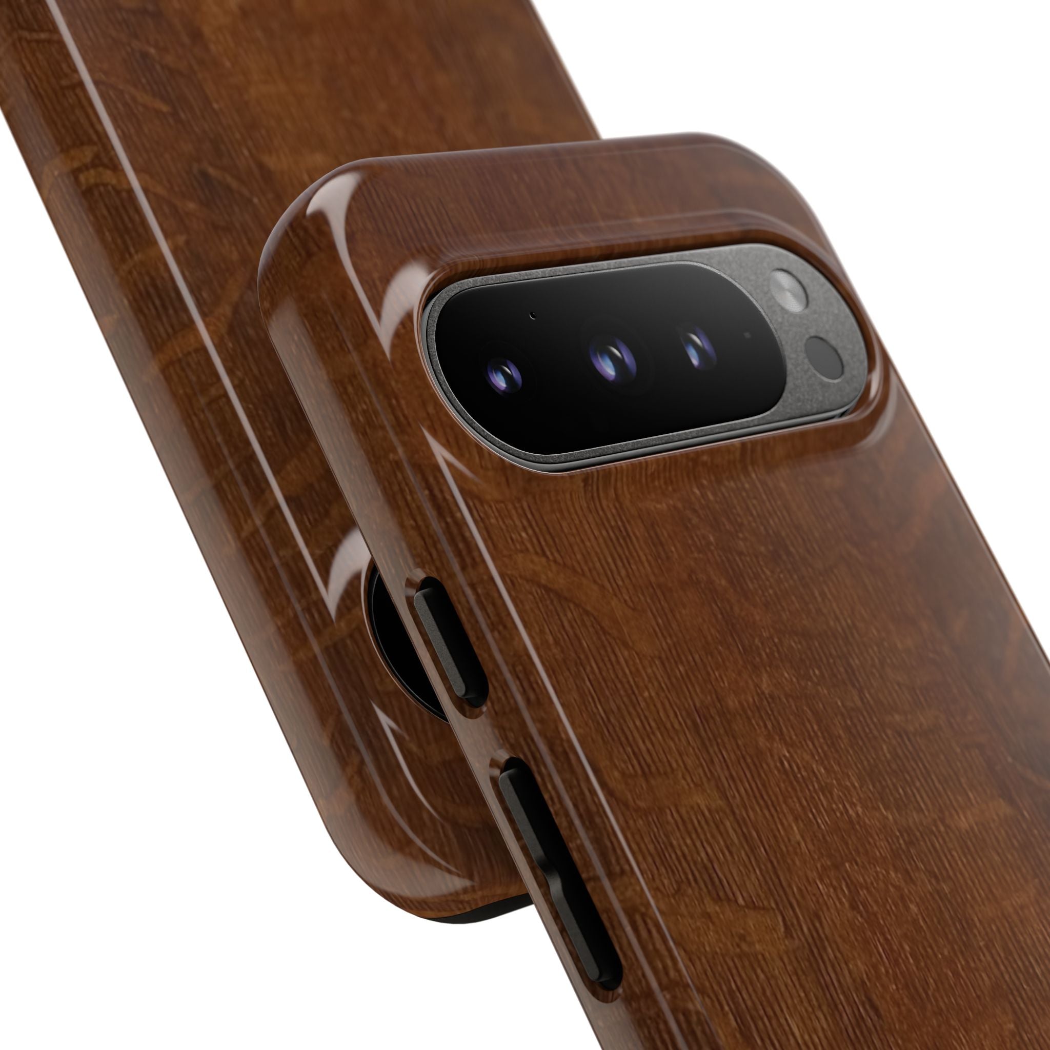 Phone case with 3D Wrap Unique Wood Grain Design - Tough and Durable in Glossy or Matte finish
