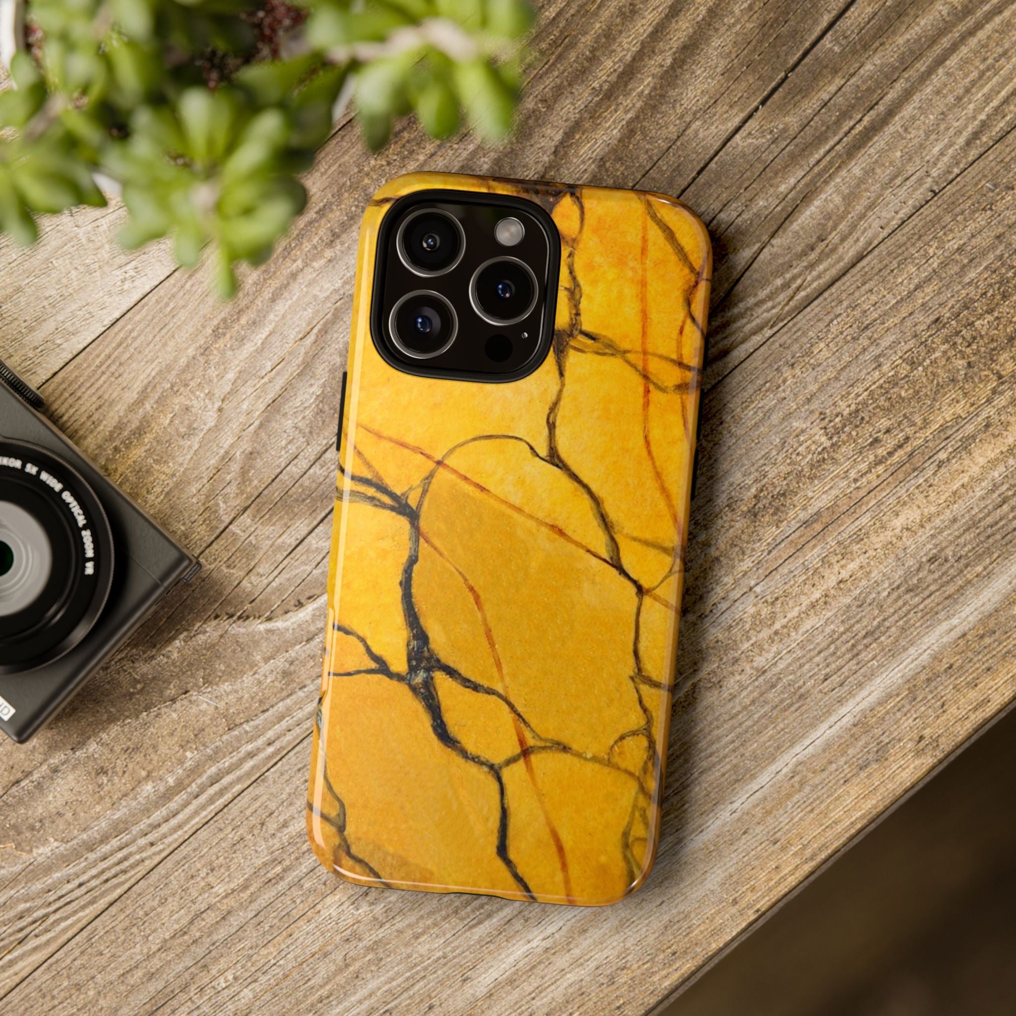  phone case in eye catching gold marble design in glossy or matte finish with silicone lining and hard shell for impact and UV resistance