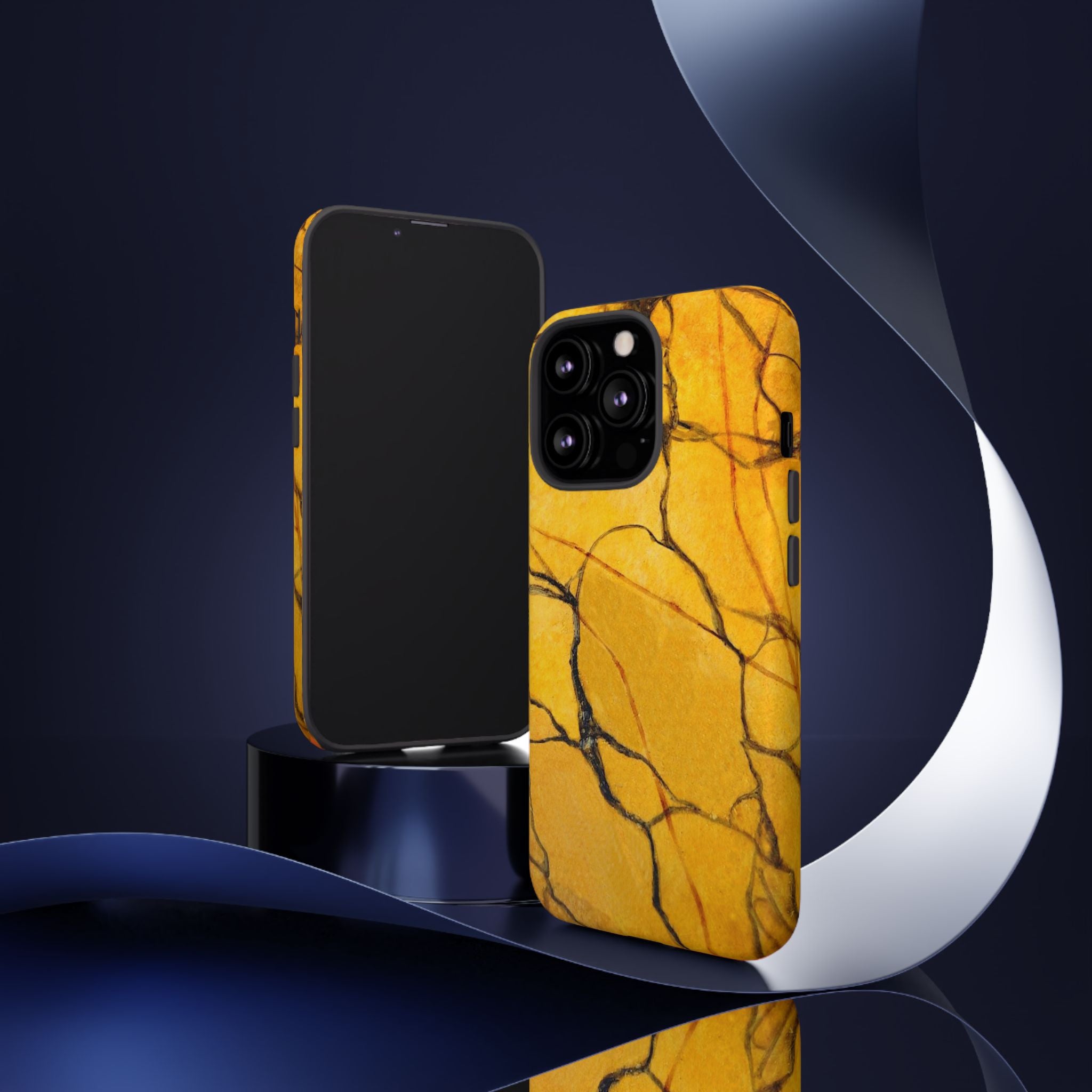 Phone Case - Sexy Gold Marble Design with Tough Protective Cover