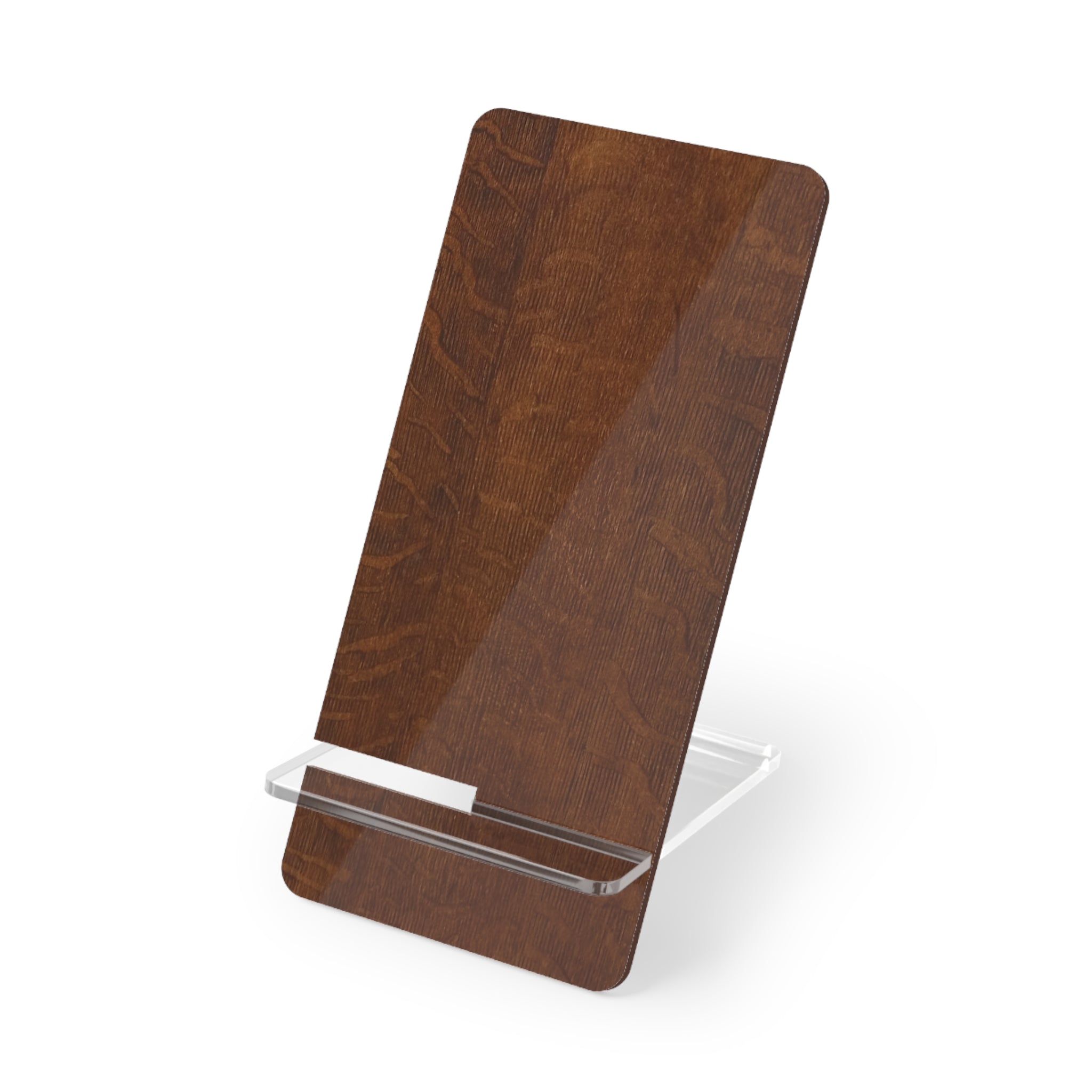 Phone Stand - Natural Wood Grain Design