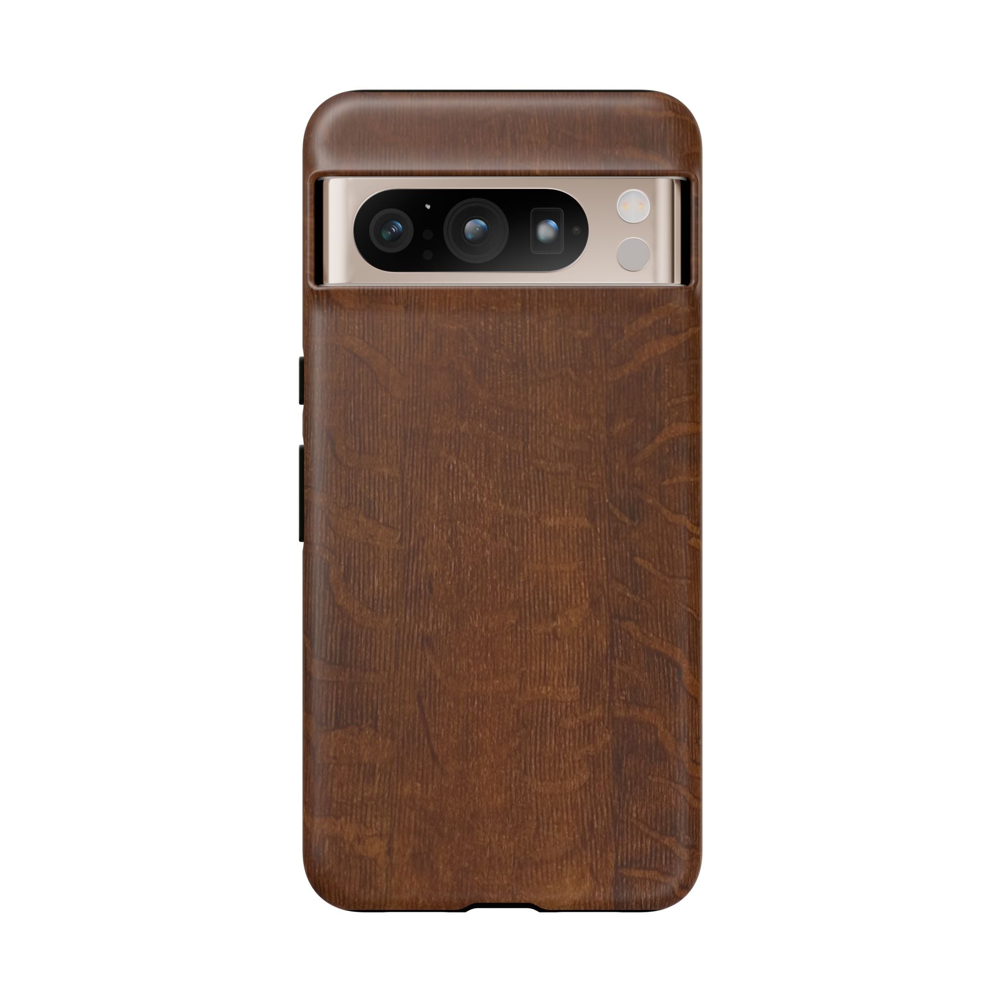 Phone case with 3D Wrap Unique Wood Grain Design - Tough and Durable in Glossy or Matte finish