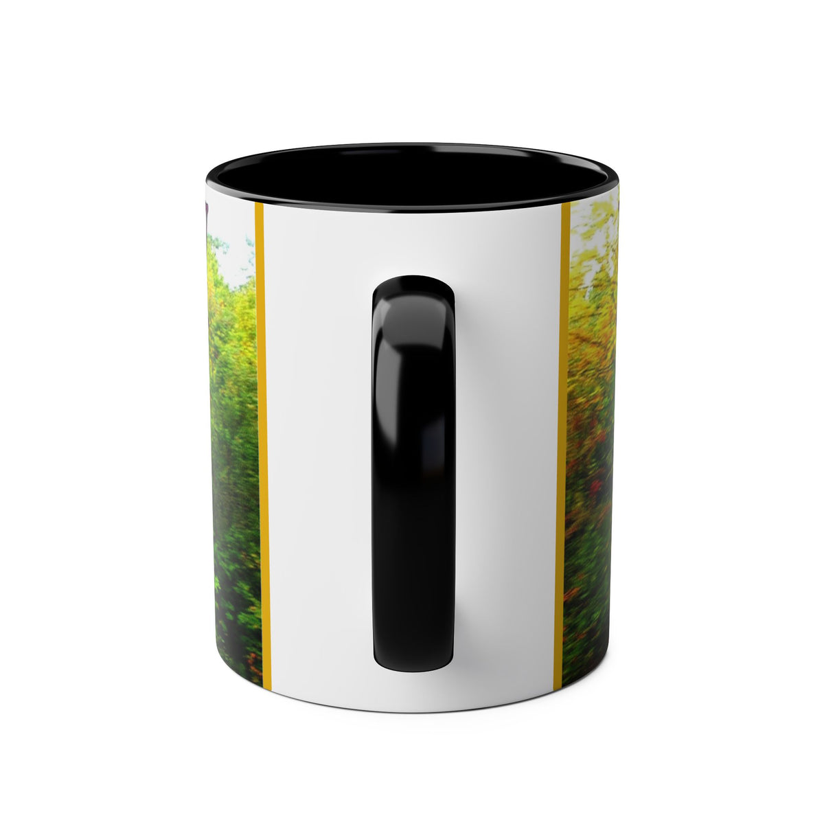 Autumn Vibes Two-Tone Coffee Mug with Vibrant Fall Colors, 11oz