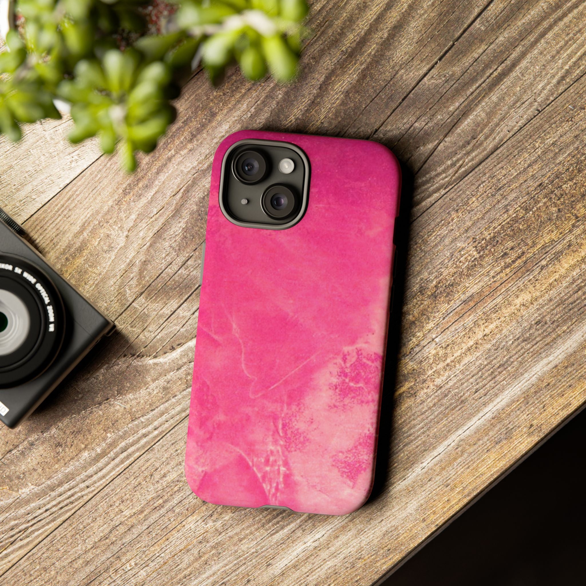 Phone Case - Pink Abstract Art Design - durable & stylish