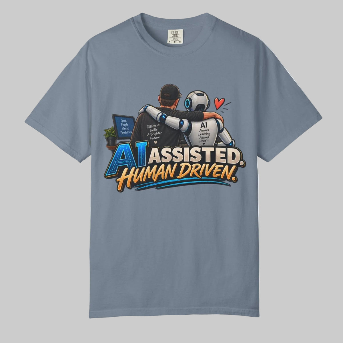 AI Assisted Human Driven Graphic T-Shirt