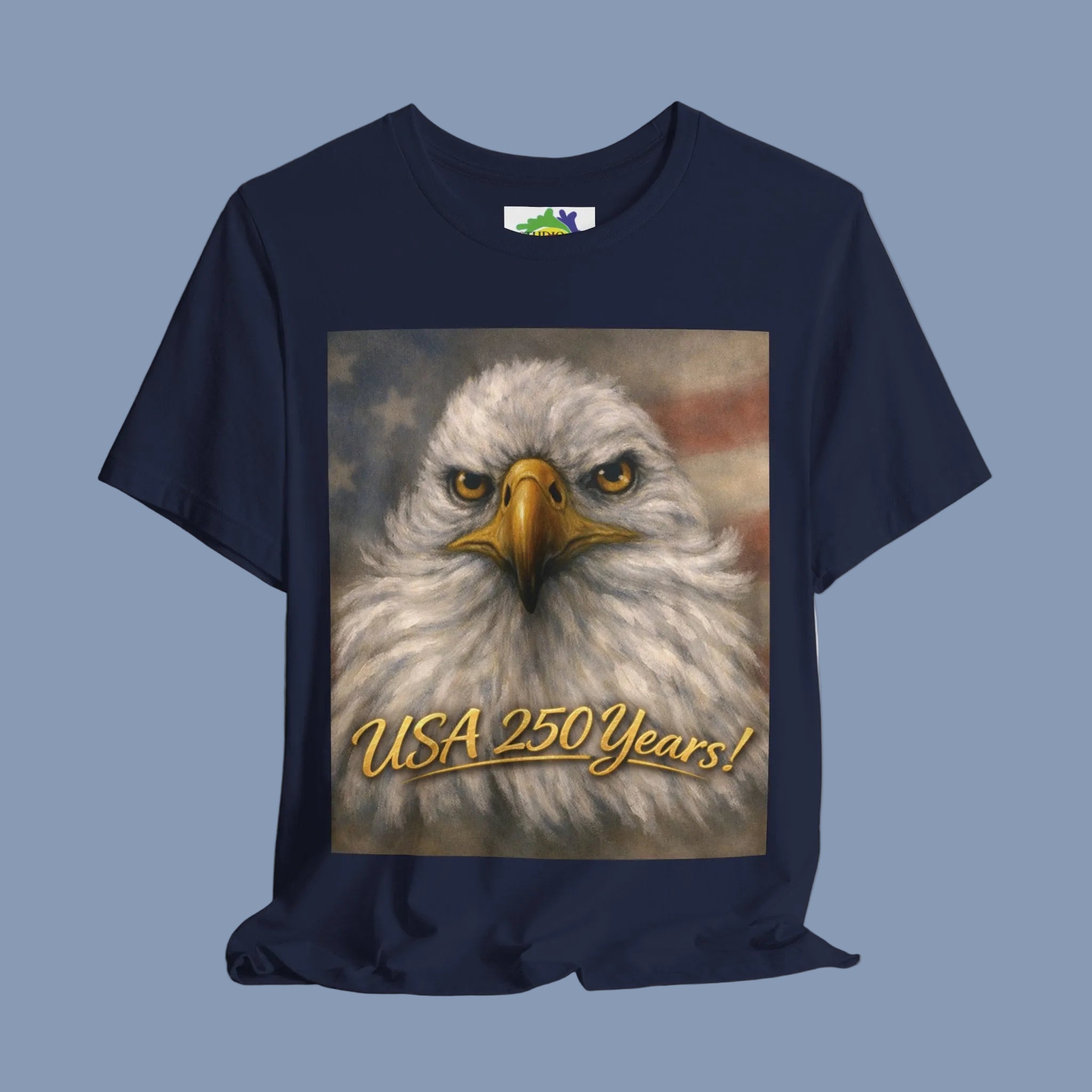 Patriotic Eagle T-Shirt — "USA 250 Years!" Centennial Celebration Tee