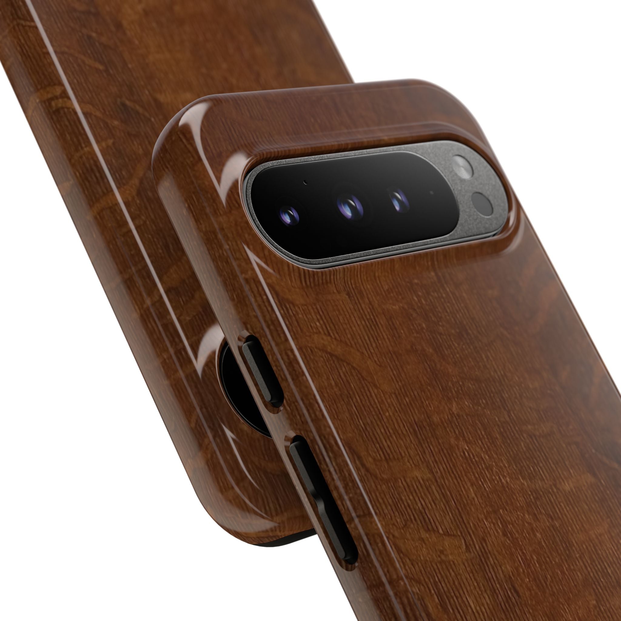 Phone case with 3D Wrap Unique Wood Grain Design - Tough and Durable in Glossy or Matte finish