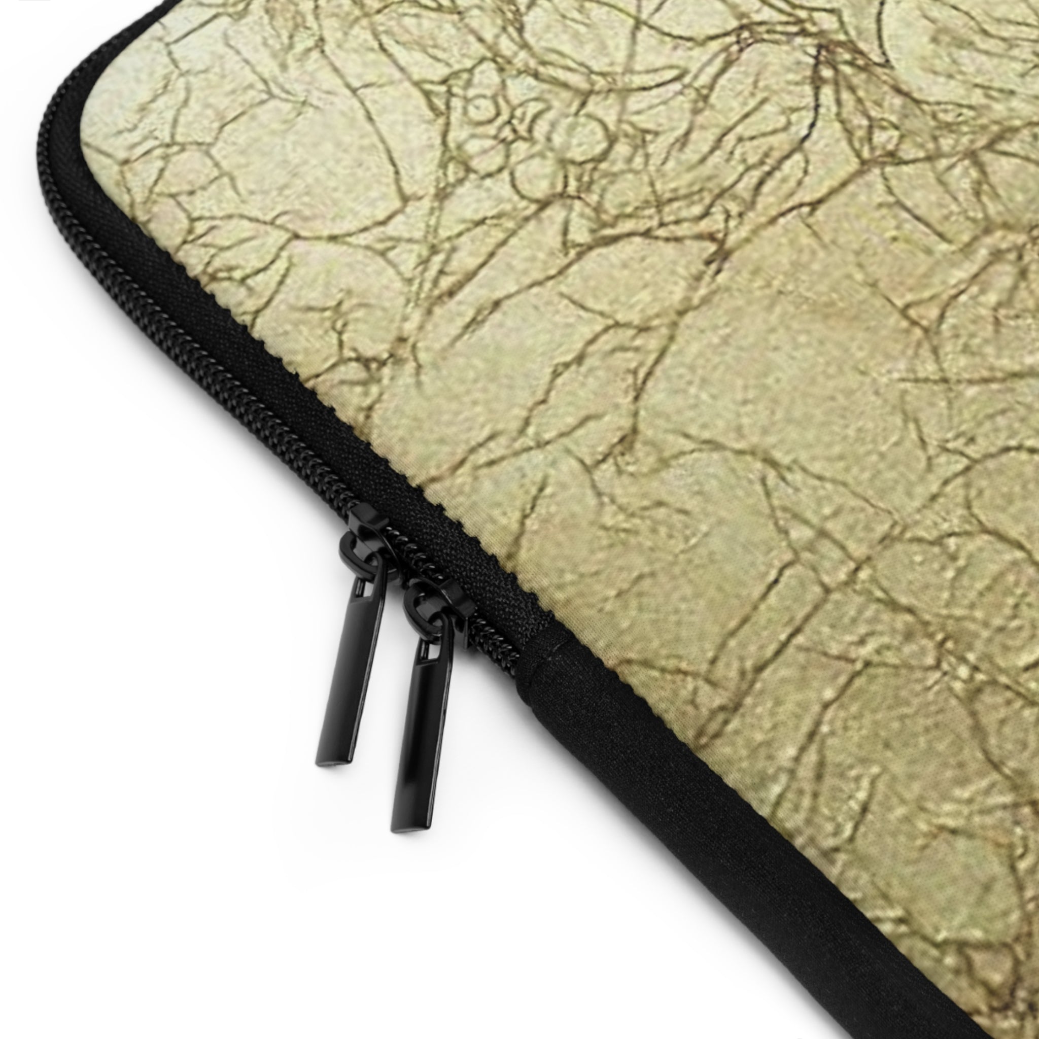 Laptop Sleeve in Elegant Gold Embossed Design