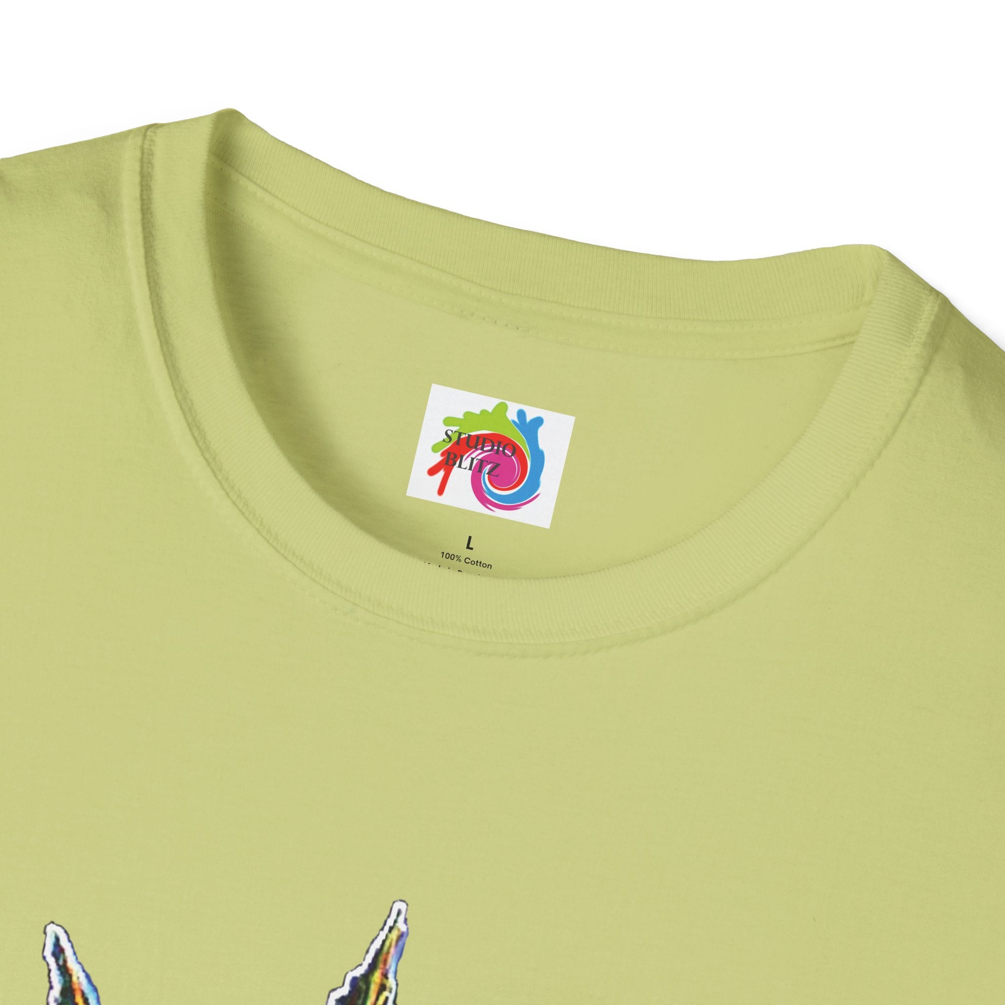 Unisex Colorful Cannabis T-Shirt designed by Studio Blitz