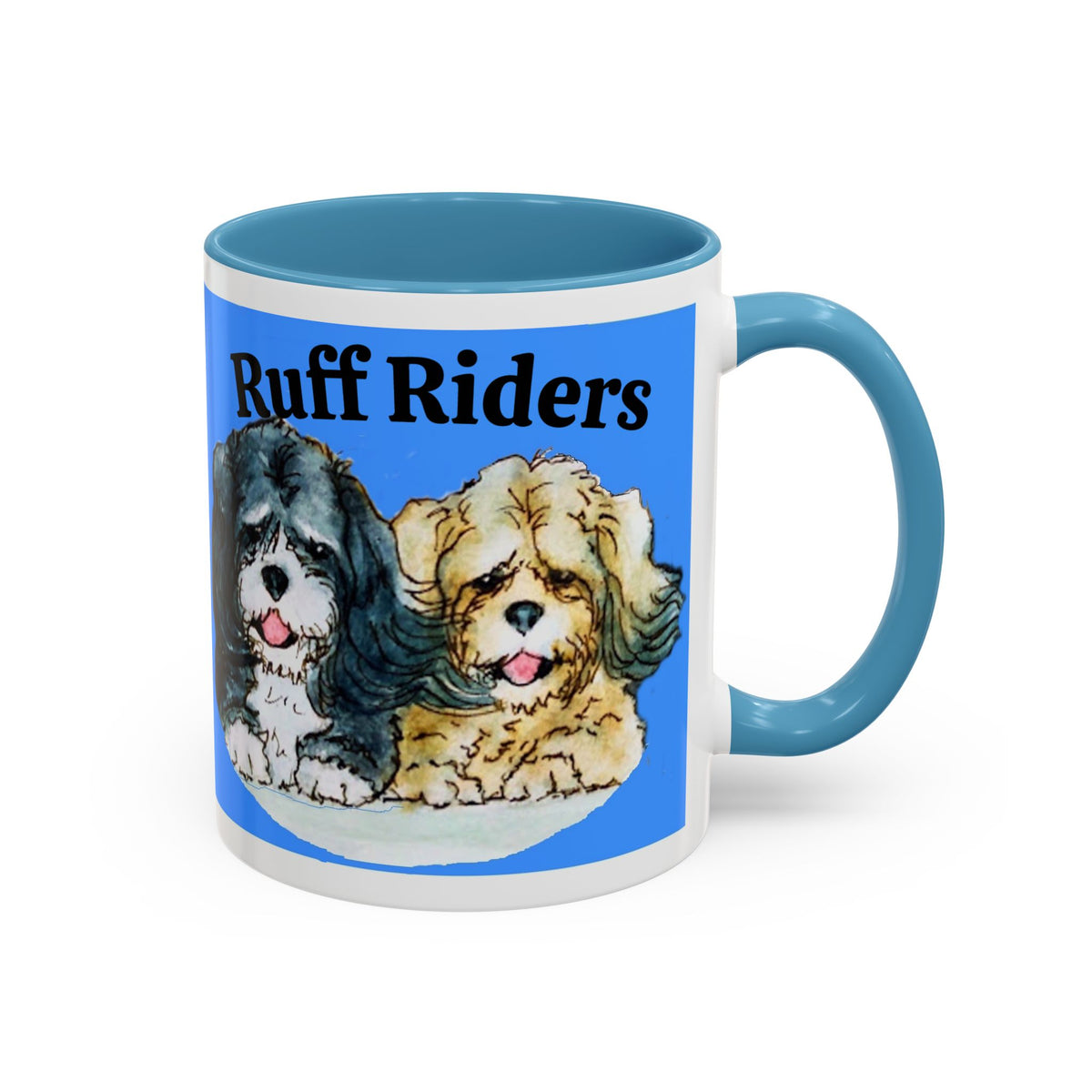 Ruff Riders Coffee Mug — Cute Dog Lovers Accent Mug (11/15oz)