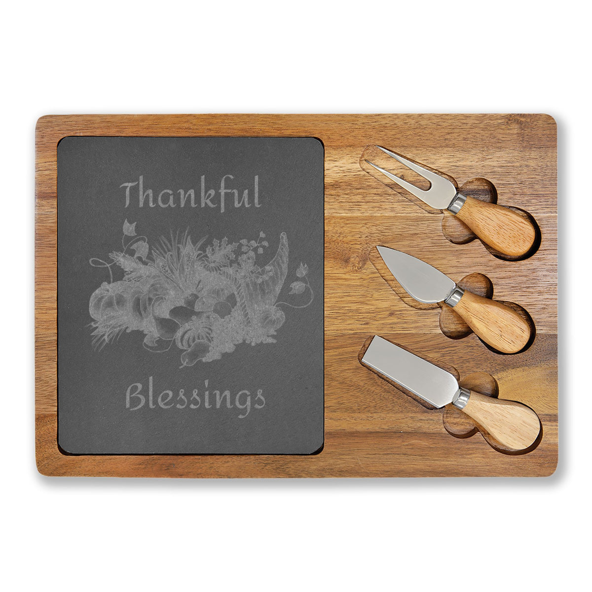 Charcuterie Board Thankful Blessings Designed by Studio Blitz