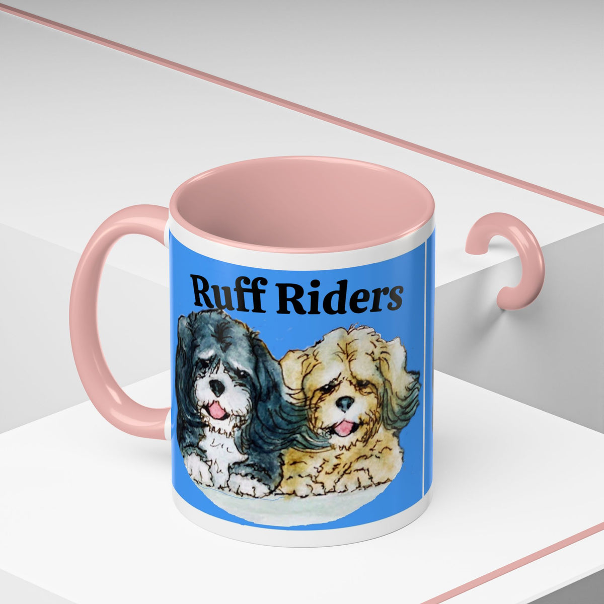 Ruff Riders Coffee Mug — Cute Dog Lovers Accent Mug (11/15oz)