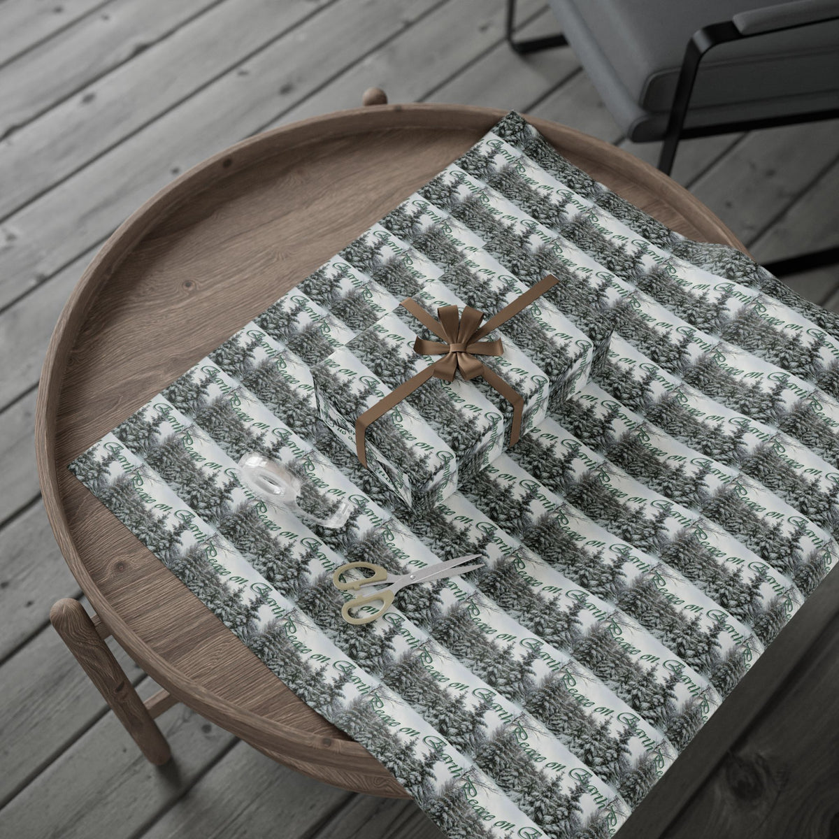 Elegant Holiday Gift Wrapping Paper by Studio Blitz
