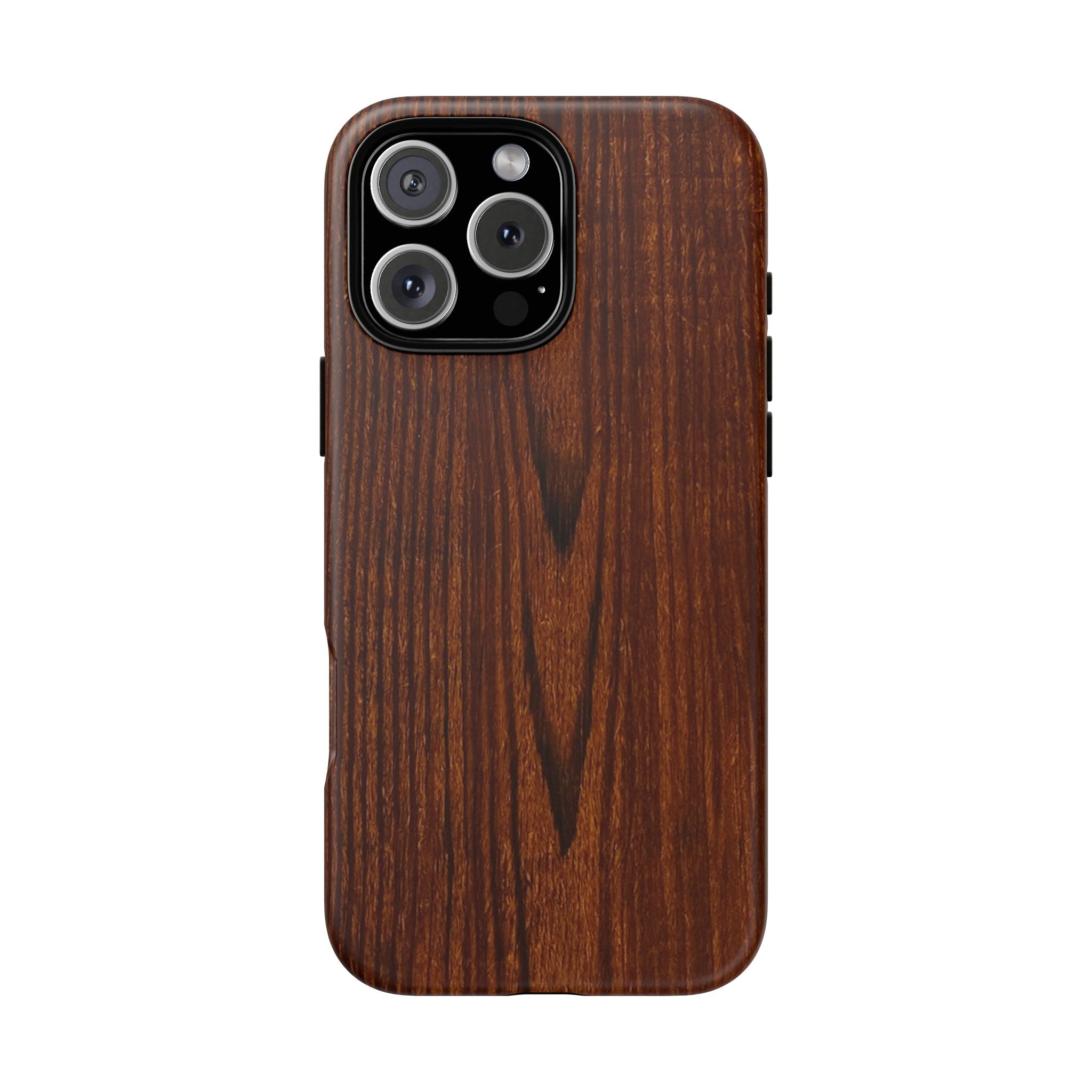 Phone Case in Fine Wood Grain Design with rustic, rugged good looks with toughness and durability for UV and impact resistance protection