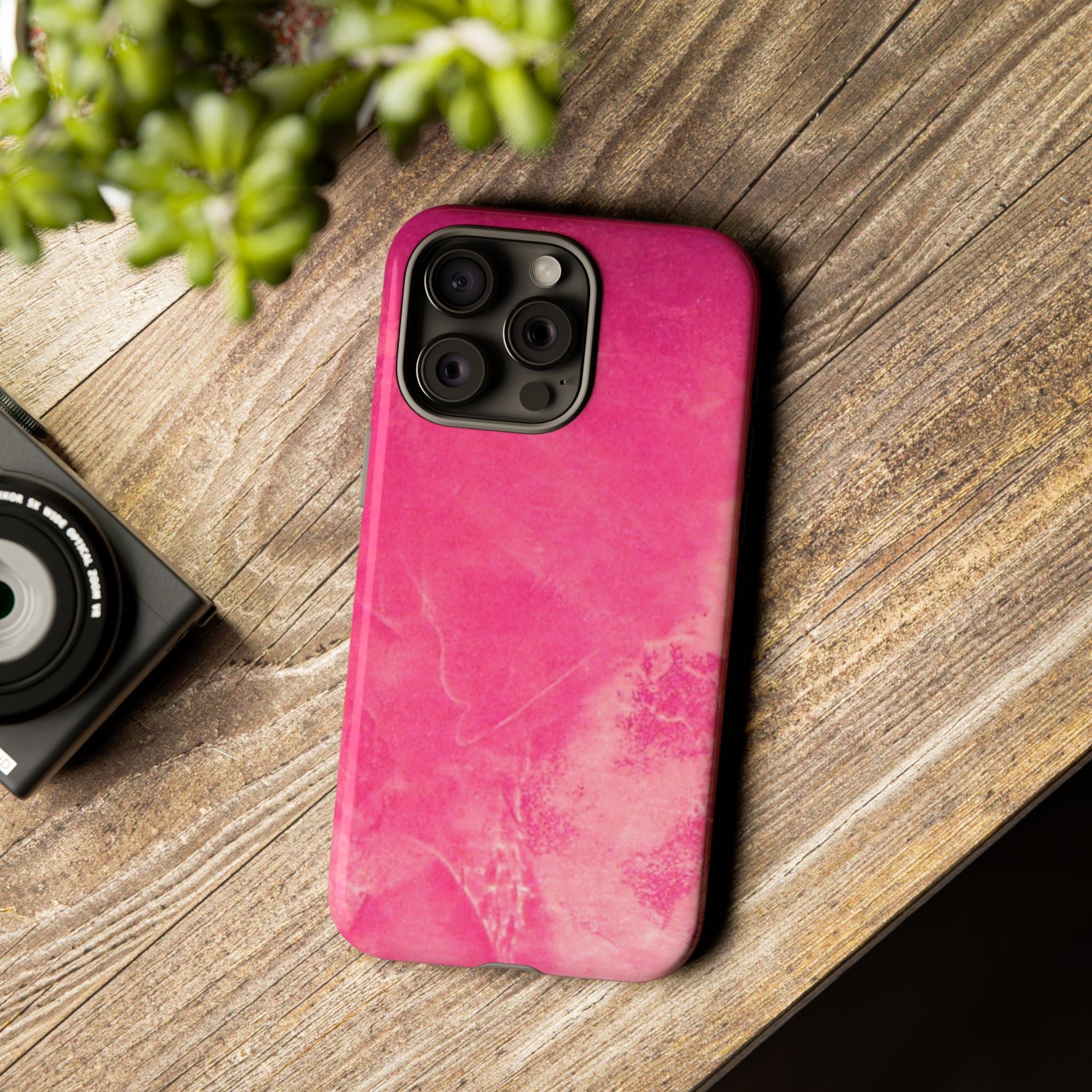 Phone Case - Pink Abstract Art Design - durable & stylish