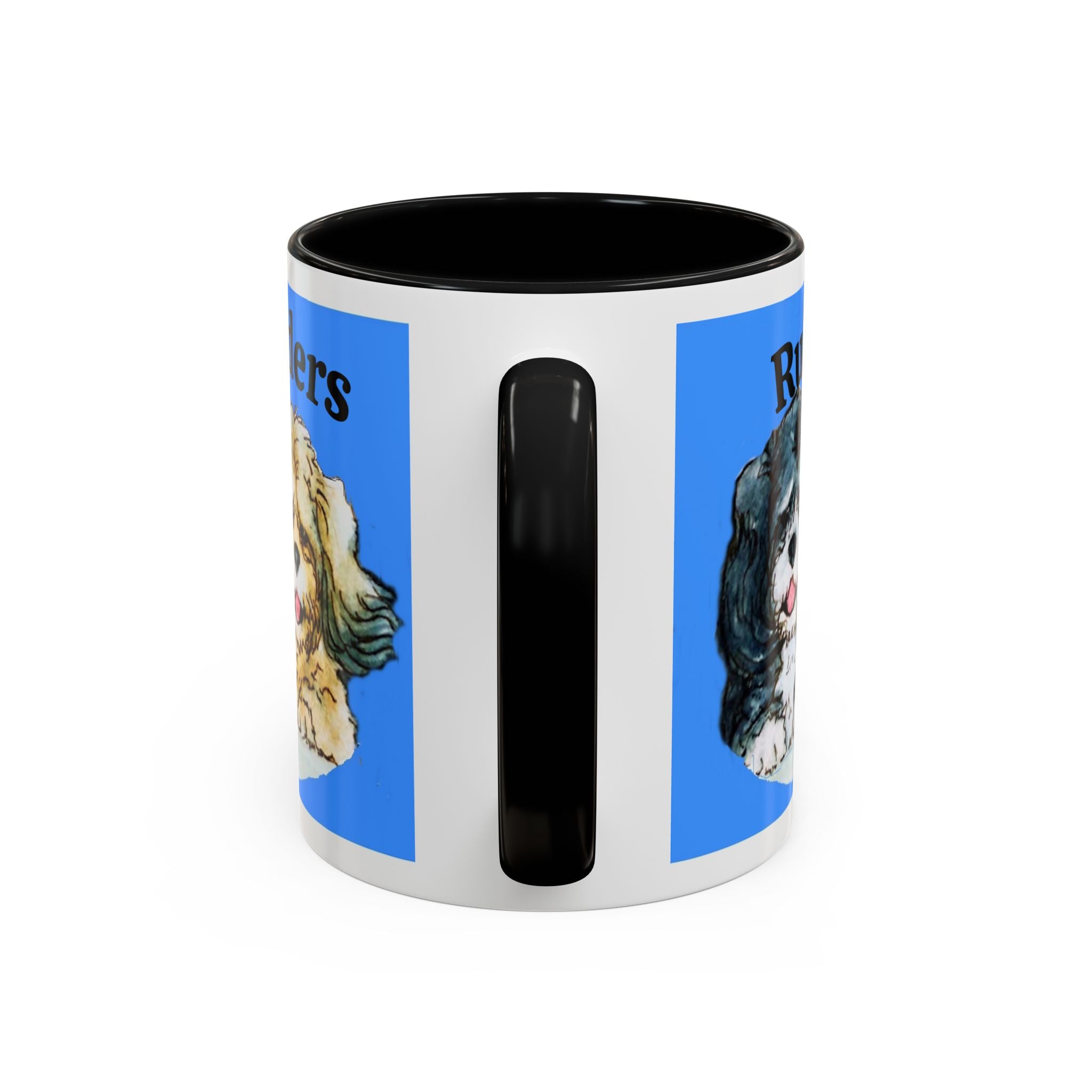 Ruff Riders Dog Mug — Cute Dog Car Riding Duo Accent Mug (11/15oz)