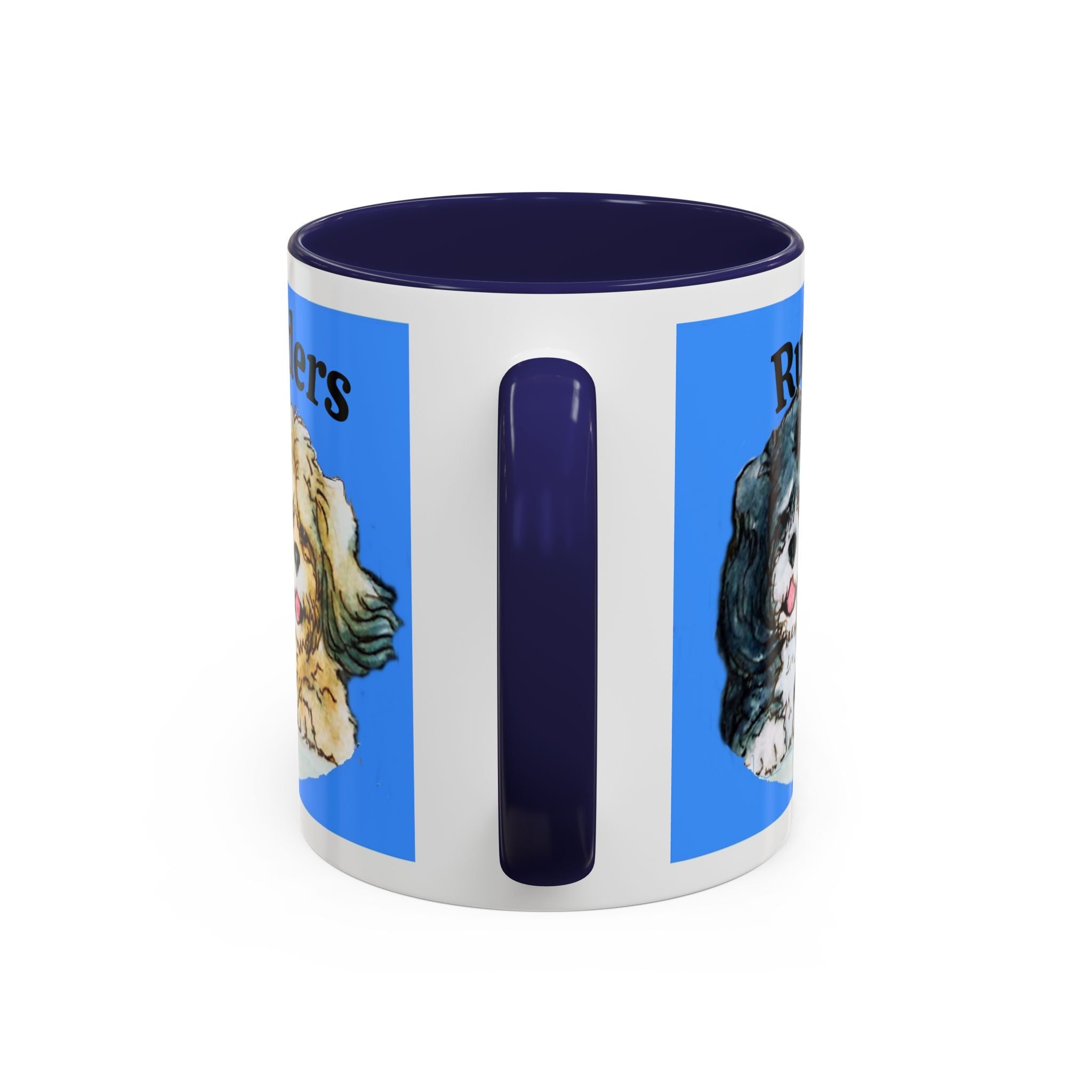 Ruff Riders Dog Mug — Cute Dog Car Riding Duo Accent Mug (11/15oz)