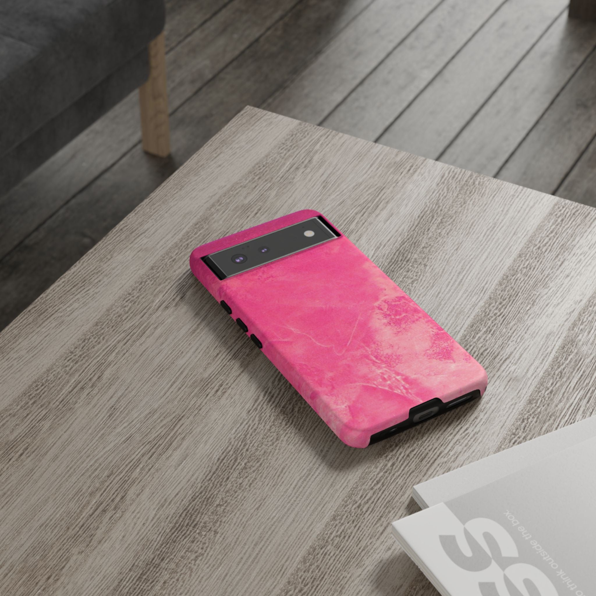 Phone Case - Pink Abstract Art Design - durable & stylish