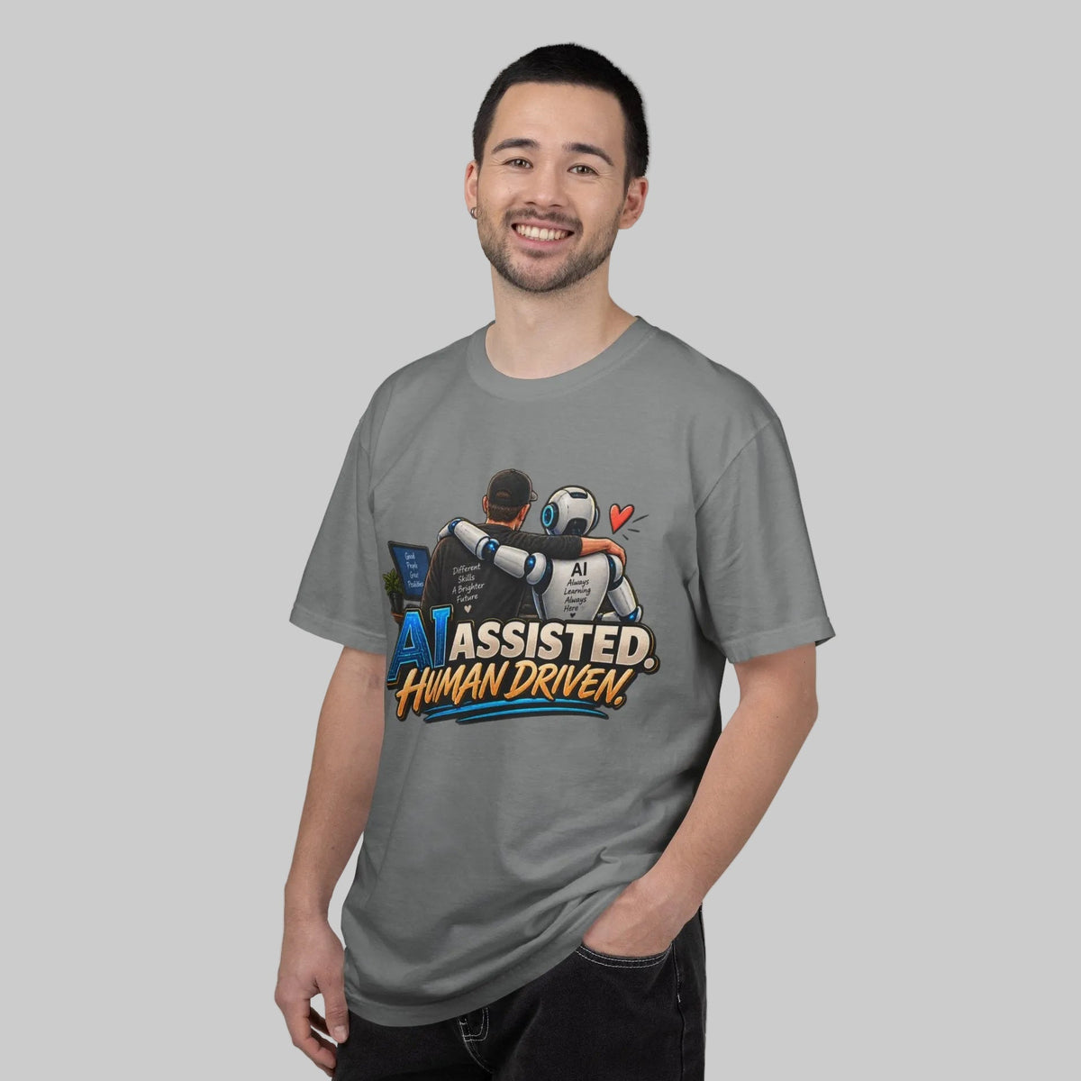 AI Assisted Human Driven Graphic T-Shirt