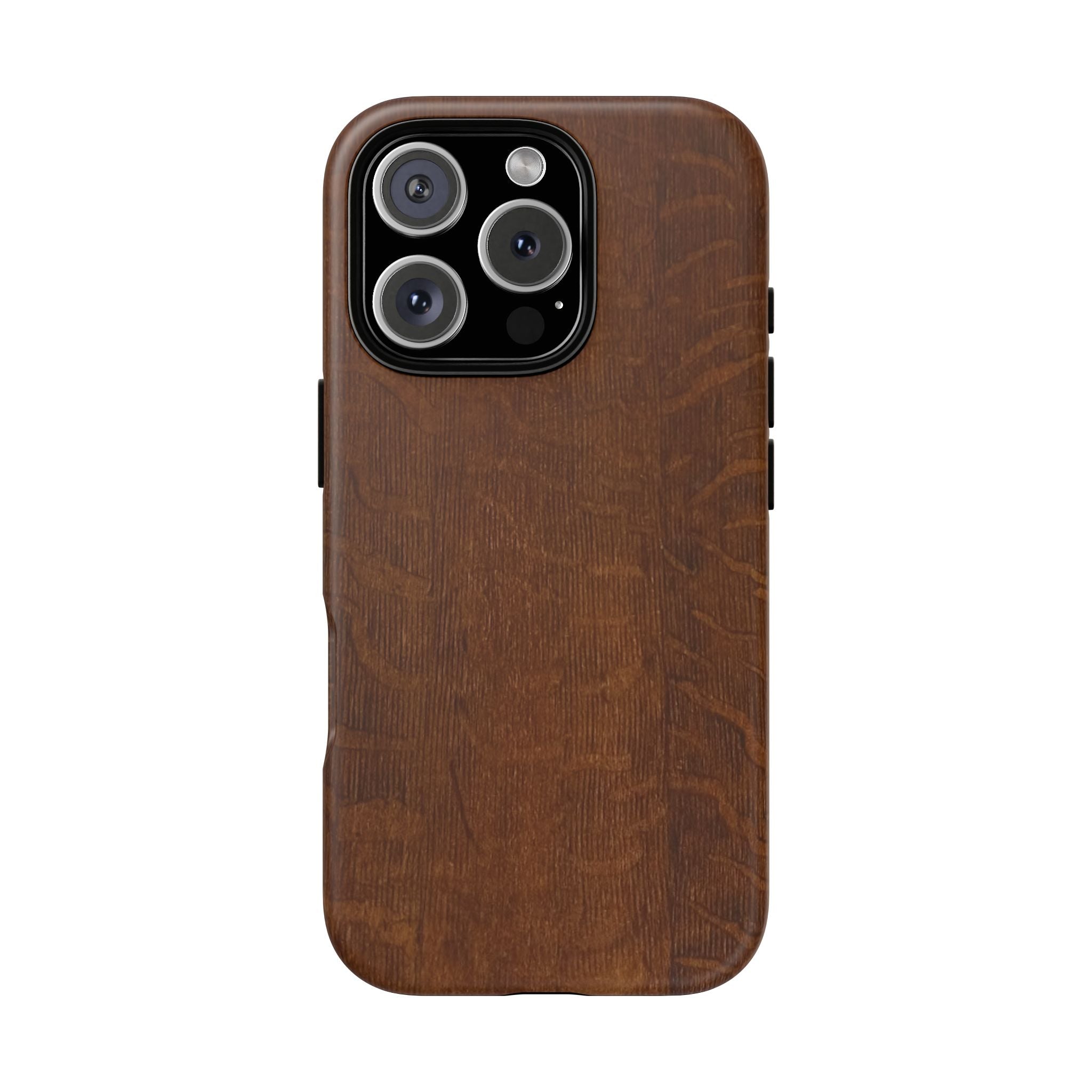 Phone case with 3D Wrap Unique Wood Grain Design - Tough and Durable in Glossy or Matte finish