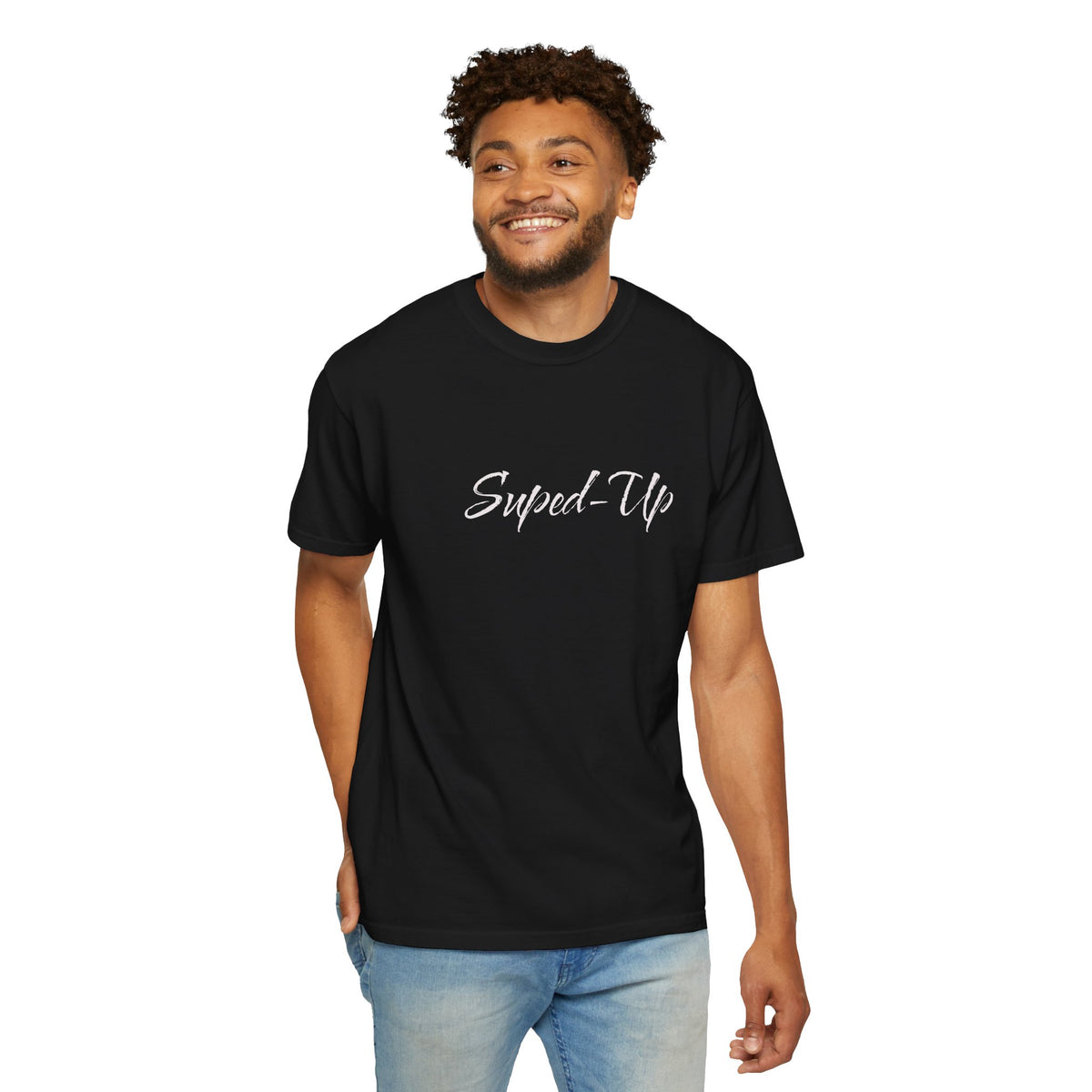 Suped-Up Minimalist Lettering T-Shirt