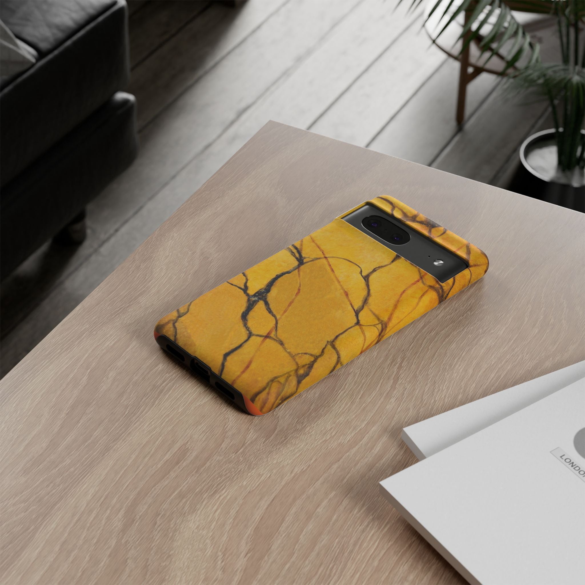 Phone Case - Sexy Gold Marble Design with Tough Protective Cover