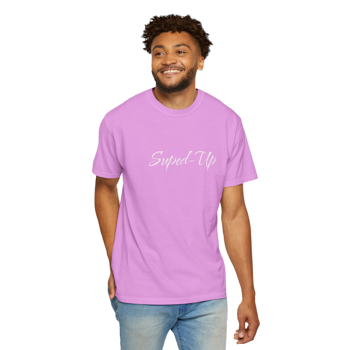Suped-Up Minimalist Lettering T-Shirt