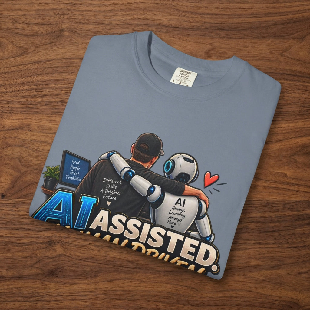 AI Assisted Human Driven Graphic T-Shirt
