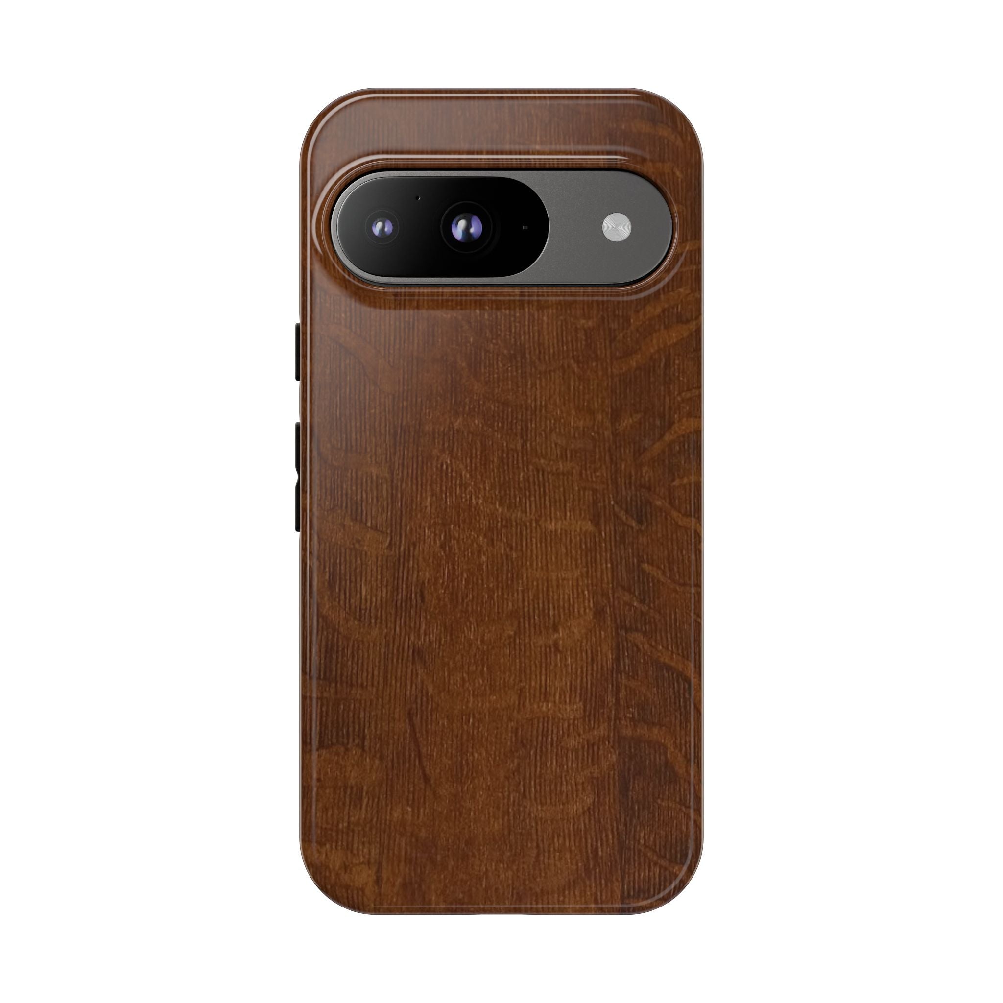 Phone case with 3D Wrap Unique Wood Grain Design - Tough and Durable in Glossy or Matte finish
