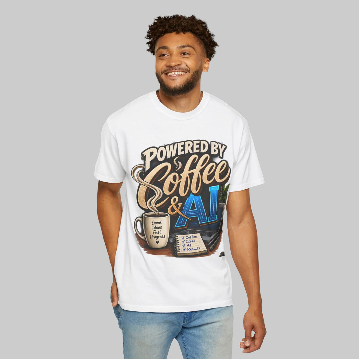 Powered by Coffee & AI T-Shirt