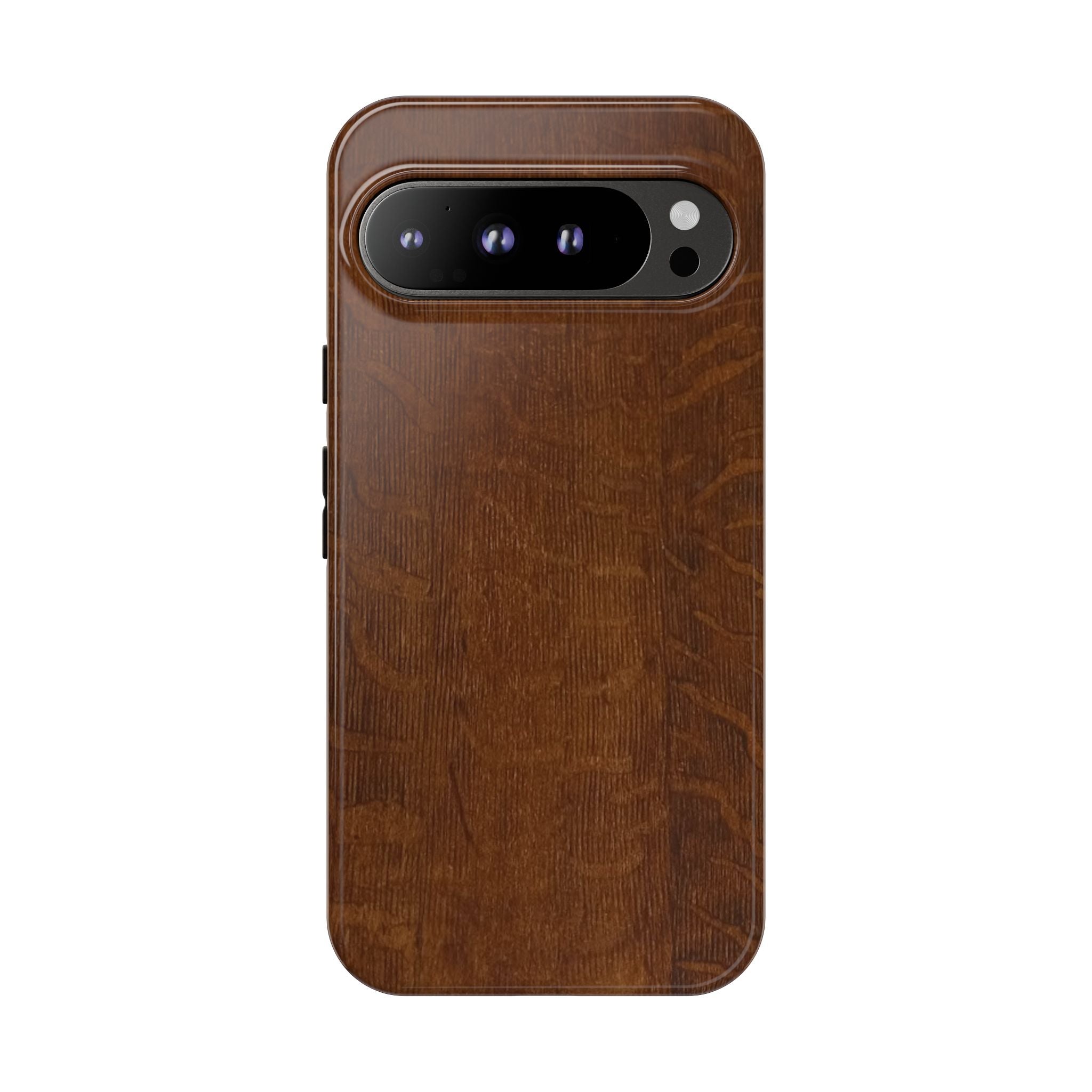 Phone case with 3D Wrap Unique Wood Grain Design - Tough and Durable in Glossy or Matte finish