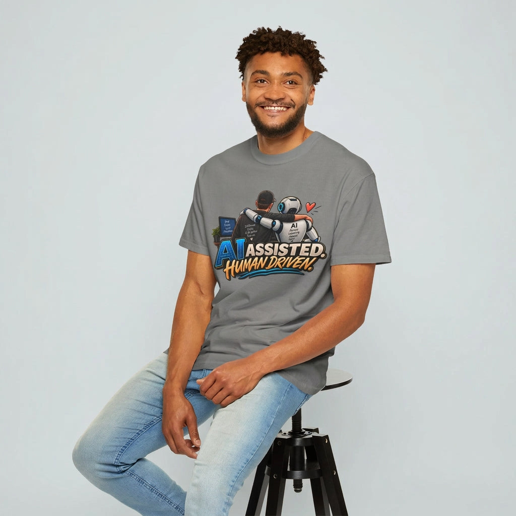 AI Assisted Human Driven Graphic T-Shirt
