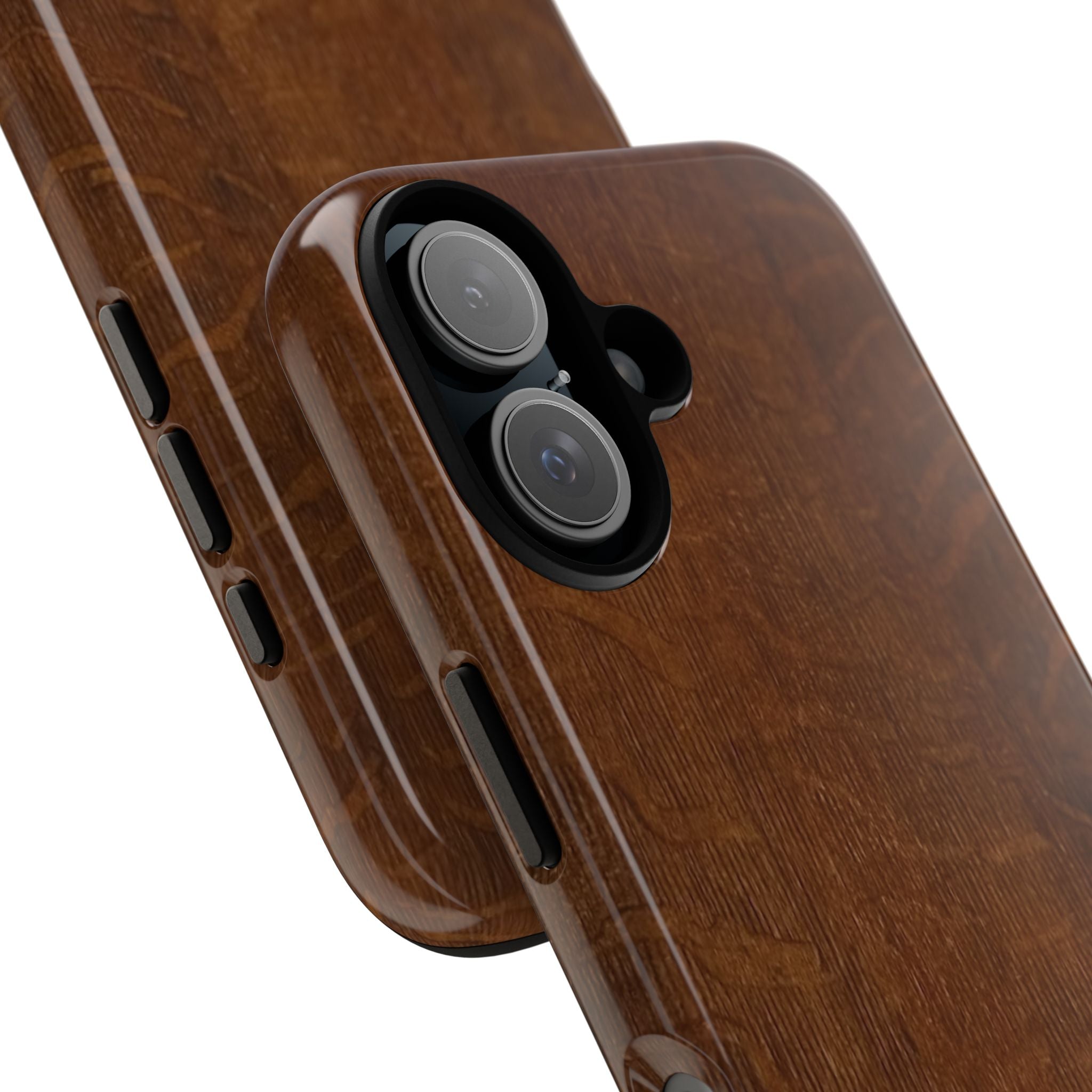 Phone case with 3D Wrap Unique Wood Grain Design - Tough and Durable in Glossy or Matte finish