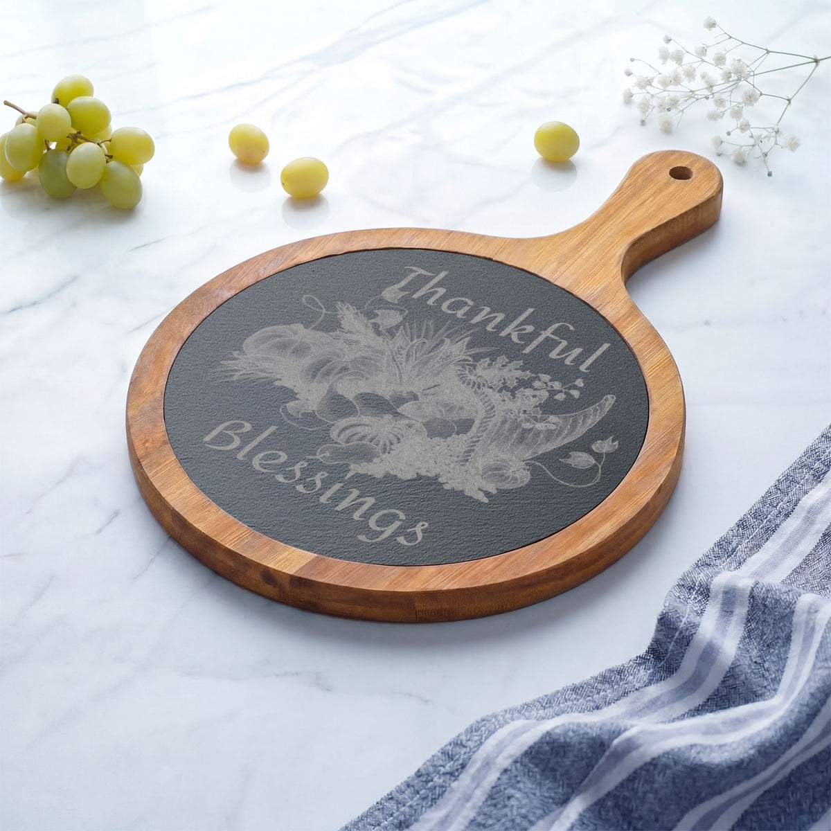 Charcuterie Board Thankful Blessings Designed by Studio Blitz