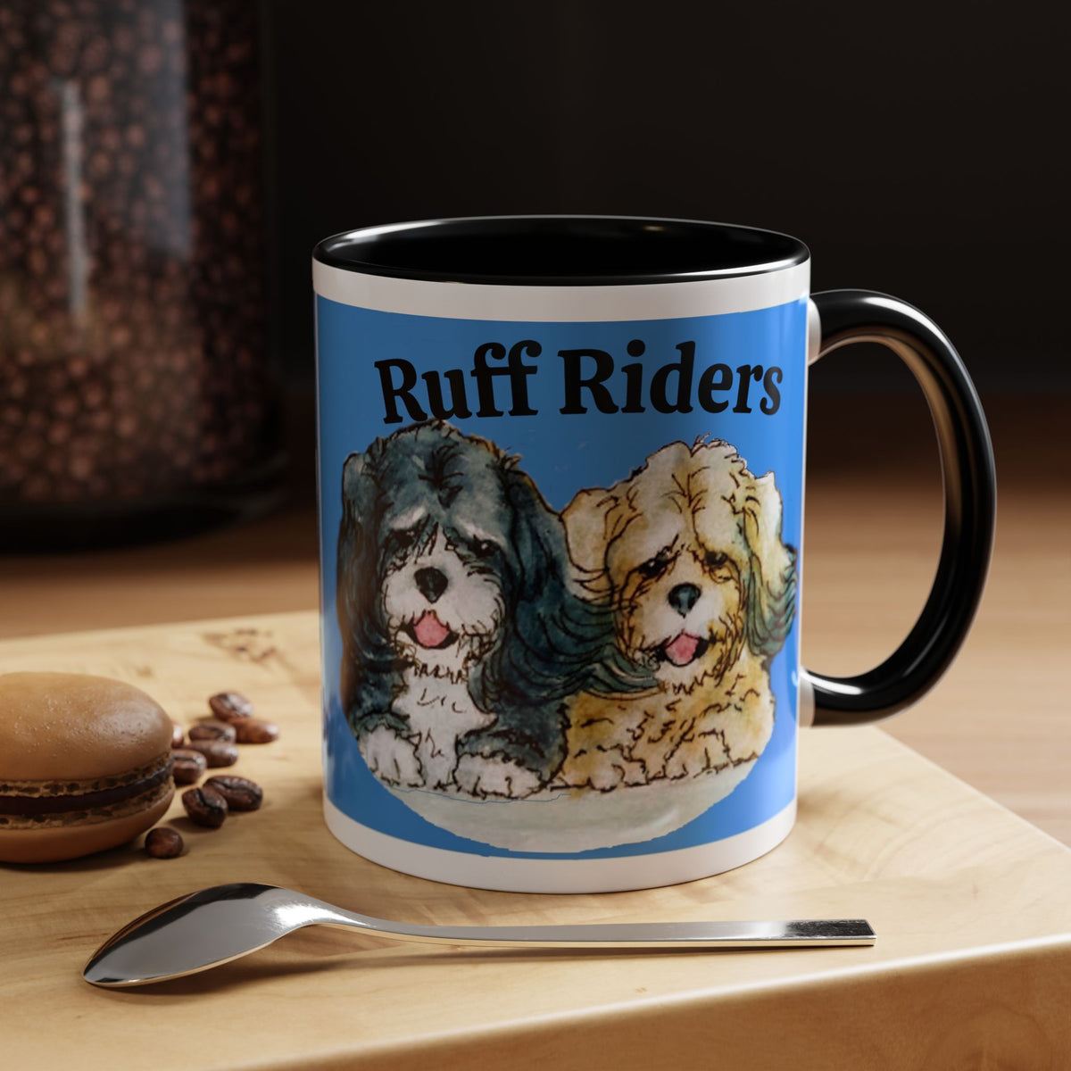 Ruff Riders Coffee Mug — Cute Dog Lovers Accent Mug (11/15oz)